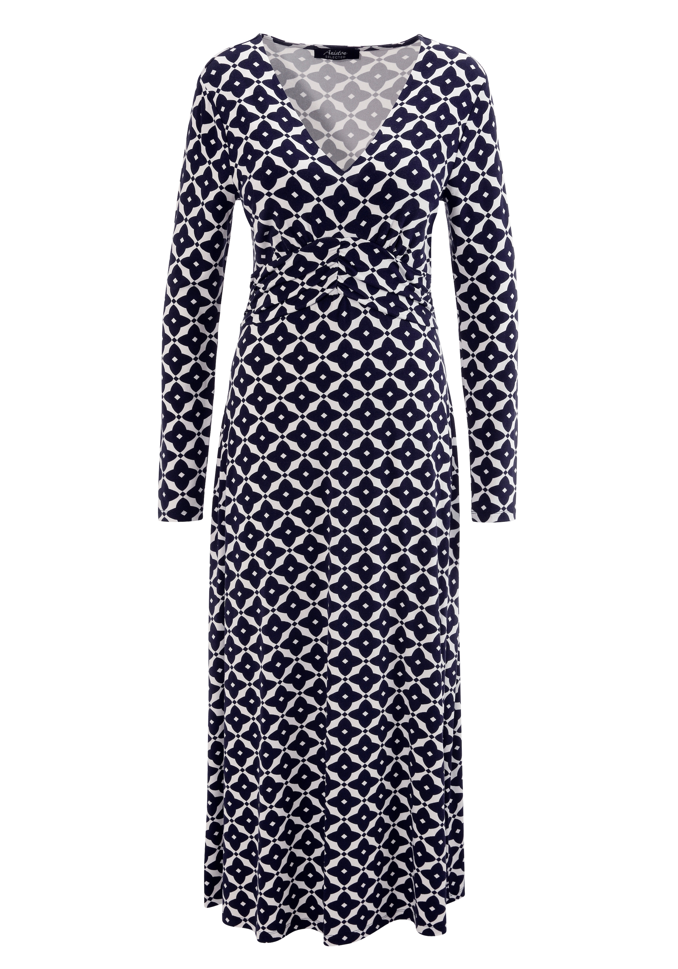 Aniston SELECTED Midikleid, mit eleganten, grafischen Druckverlauf - NEUE KOLLEKTION