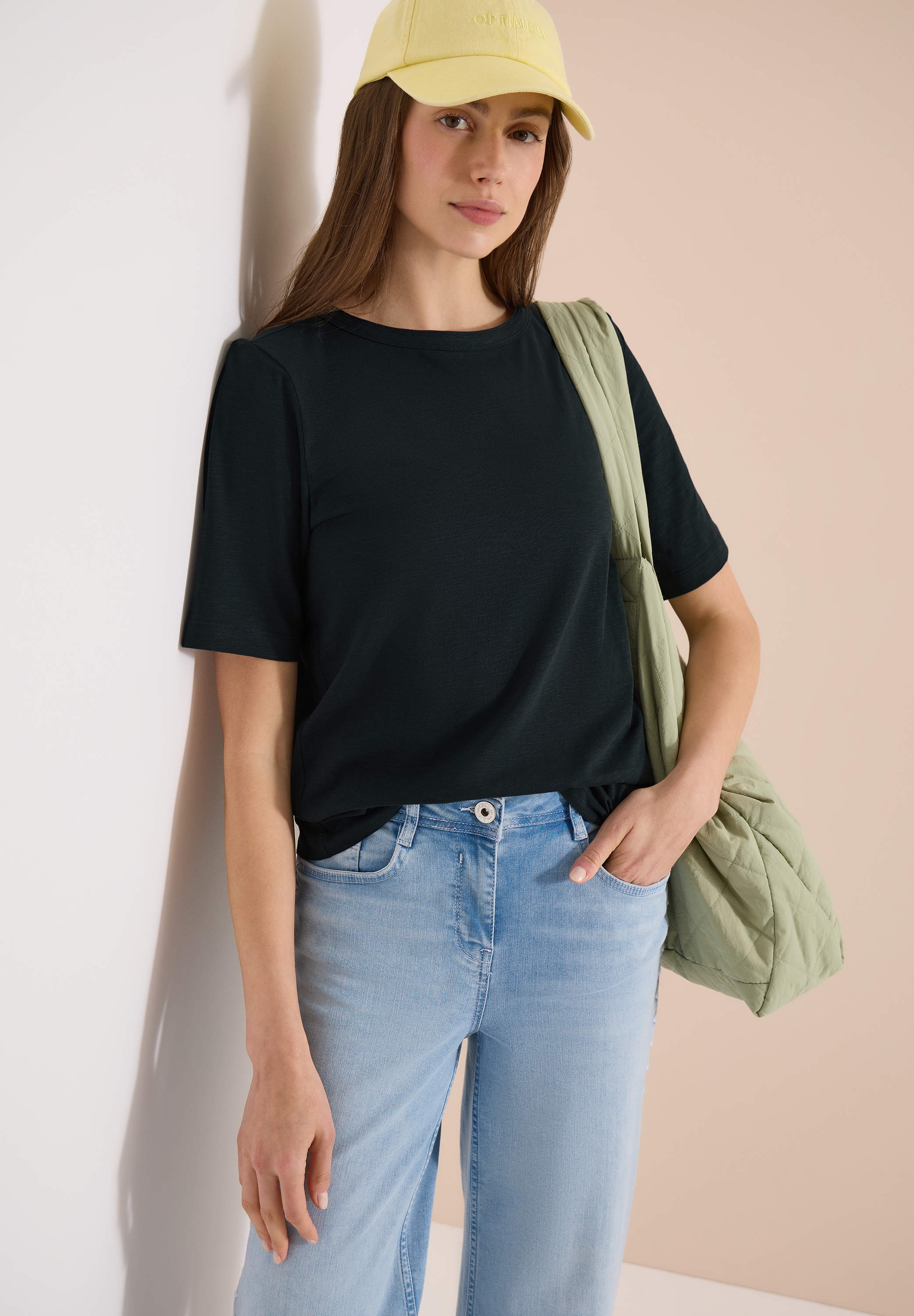 Cecil Kurzarmshirt aus weicher Baumwolle