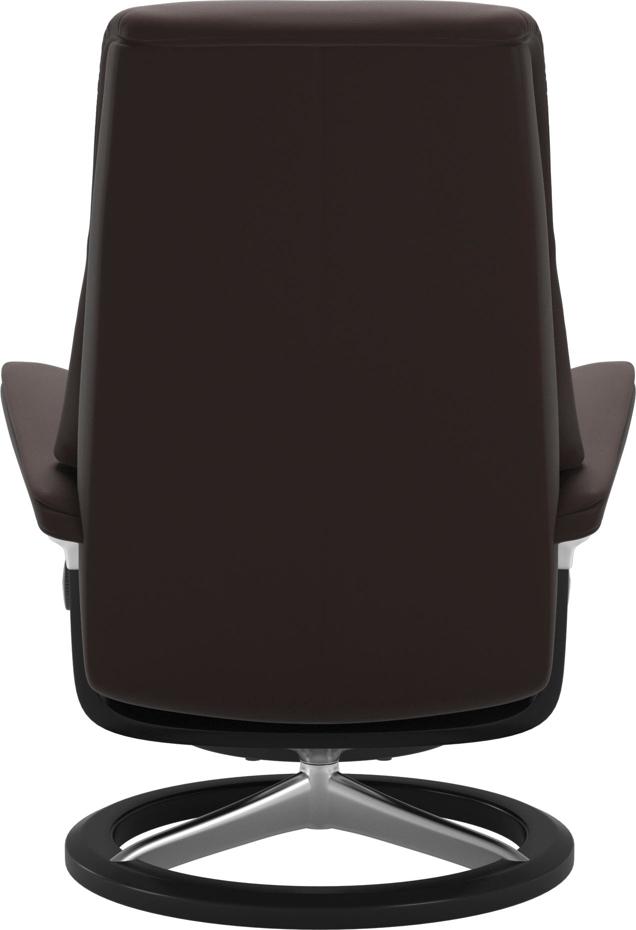Stressless® Relaxsessel »View«, (Set, Relaxsessel mit Hocker), mit Signature Base, Größe S,Gestell Schwarz