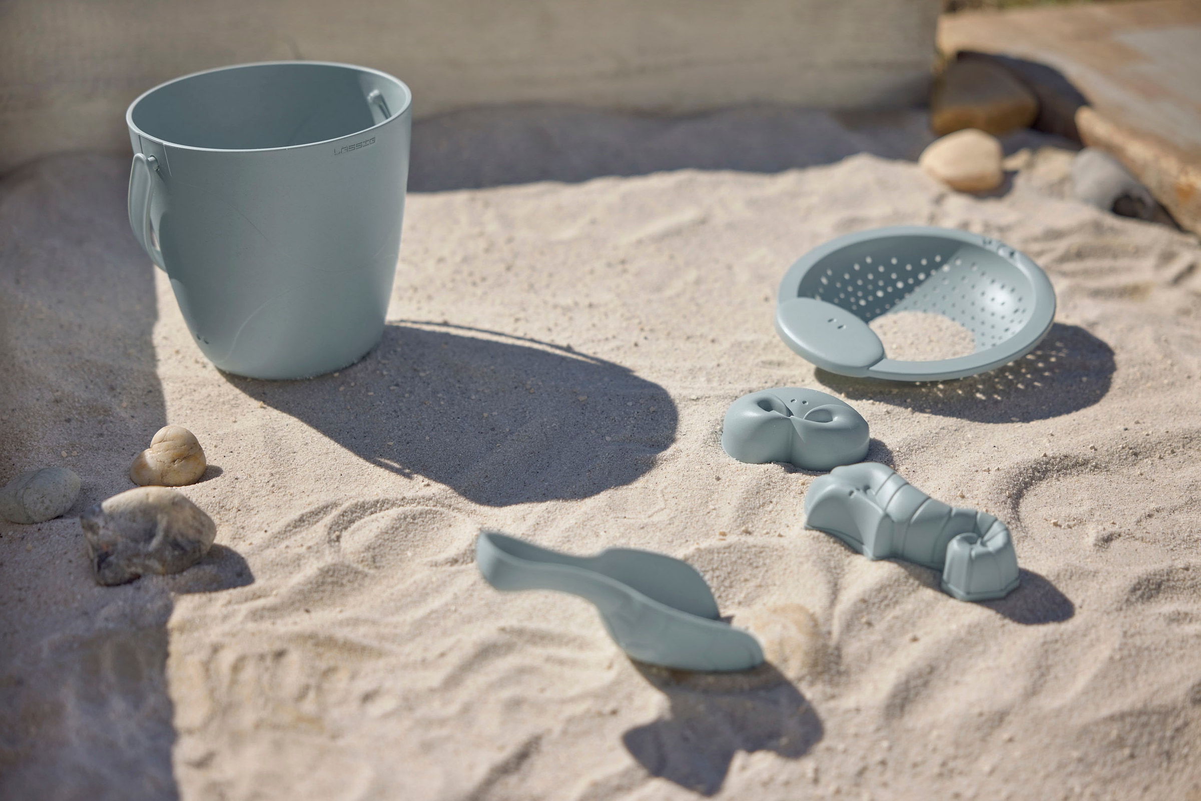 LÄSSIG Sandform-Set »Sandspielzeug 5er Set Water Friends, blue«, (Set, 5 tlg.), Material aus ressourcenschonendem Biokomposit