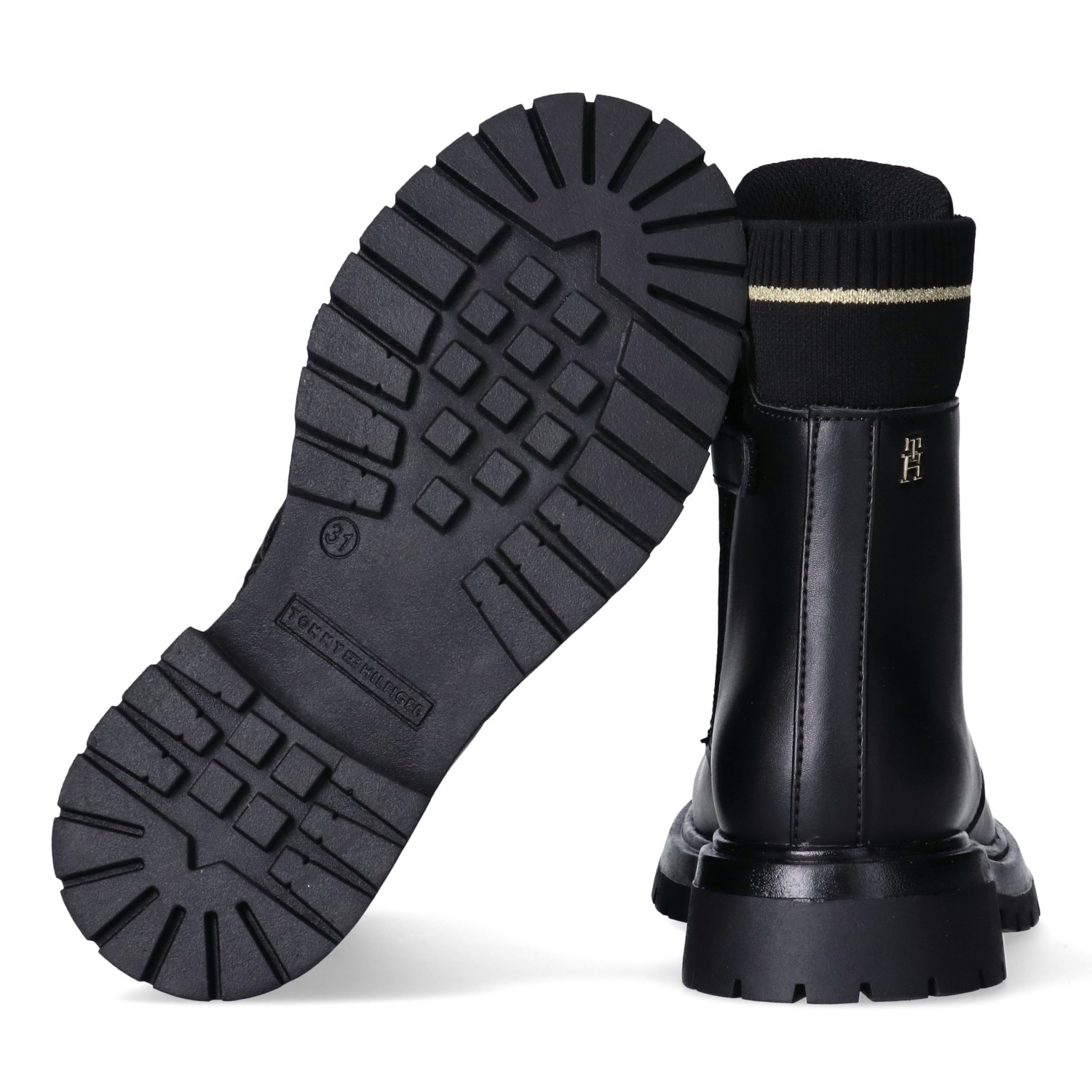 Tommy Hilfiger Schnürboots  Biker Boots, Winterboots mit Blockabsatz