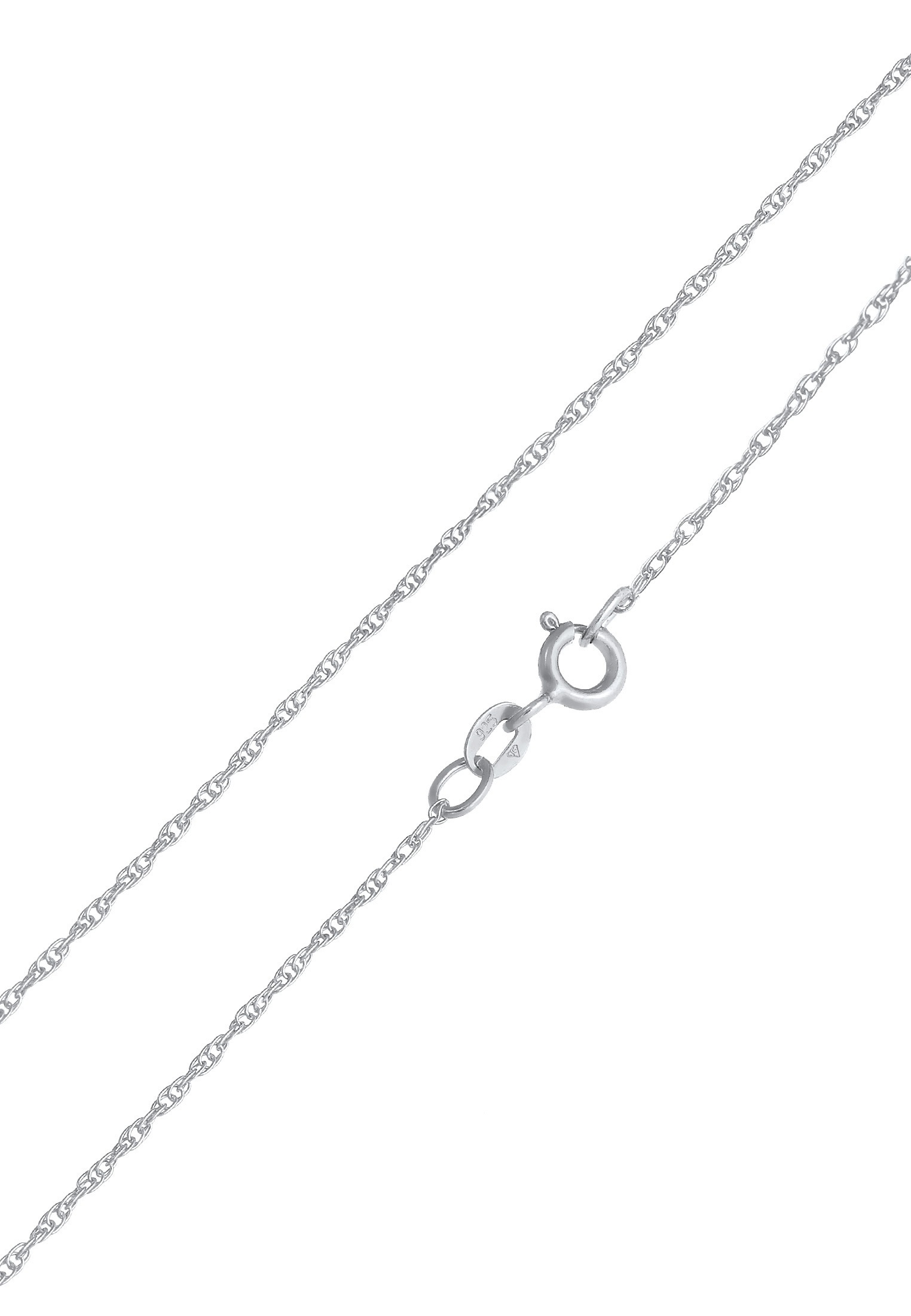 Nenalina Silberkette »Halskette Mondstein Boho Gedreht Basic 925 Silber«