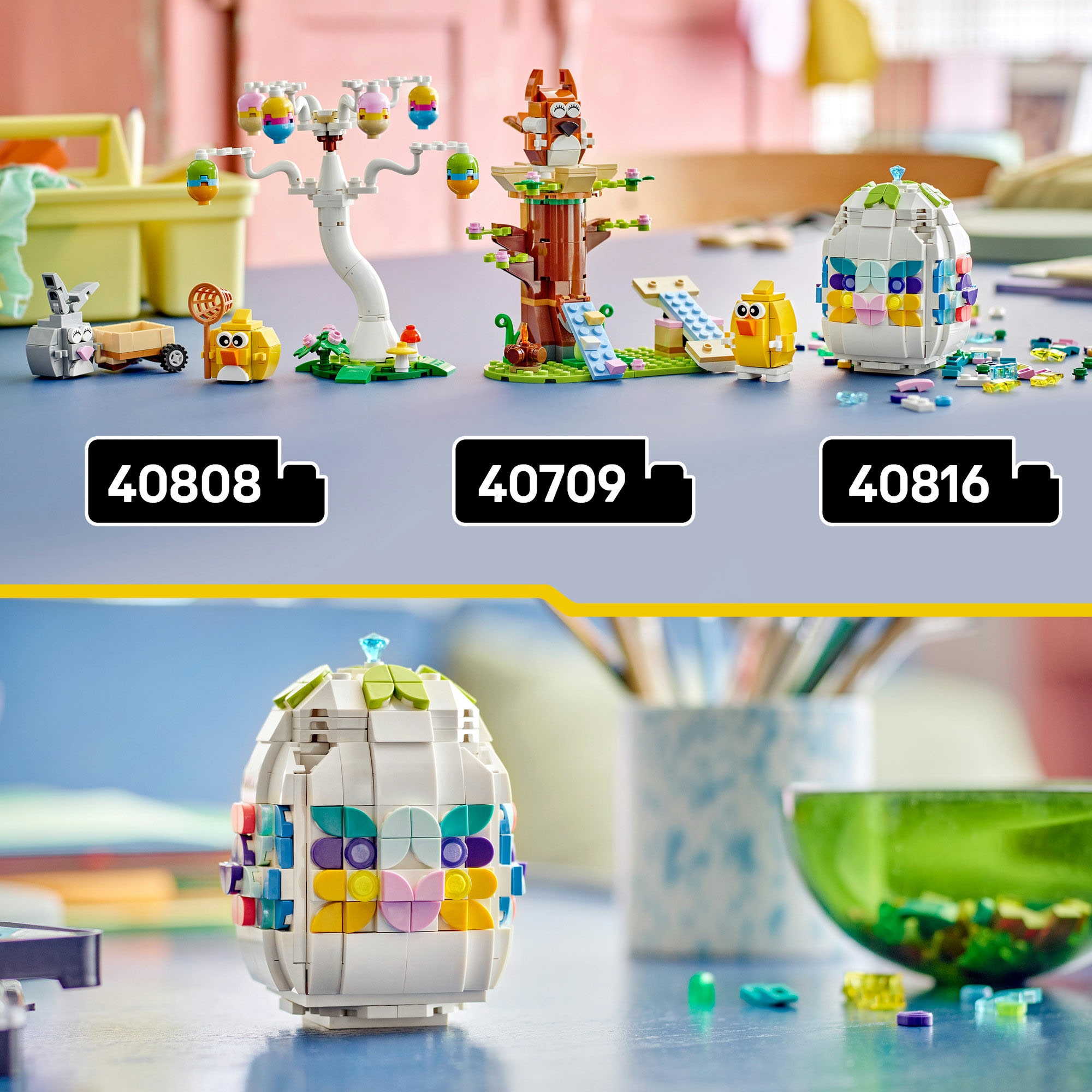 LEGO® Konstruktionsspielsteine »Verziertes Osterei (40816), LEGO Iconic« Made in Europe