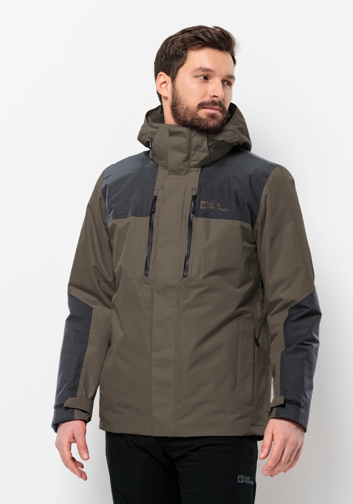 Jack Wolfskin 3-in-1-Funktionsjacke »JASPER 3IN1 JKT M«, (2 teilig), mit Kapuze