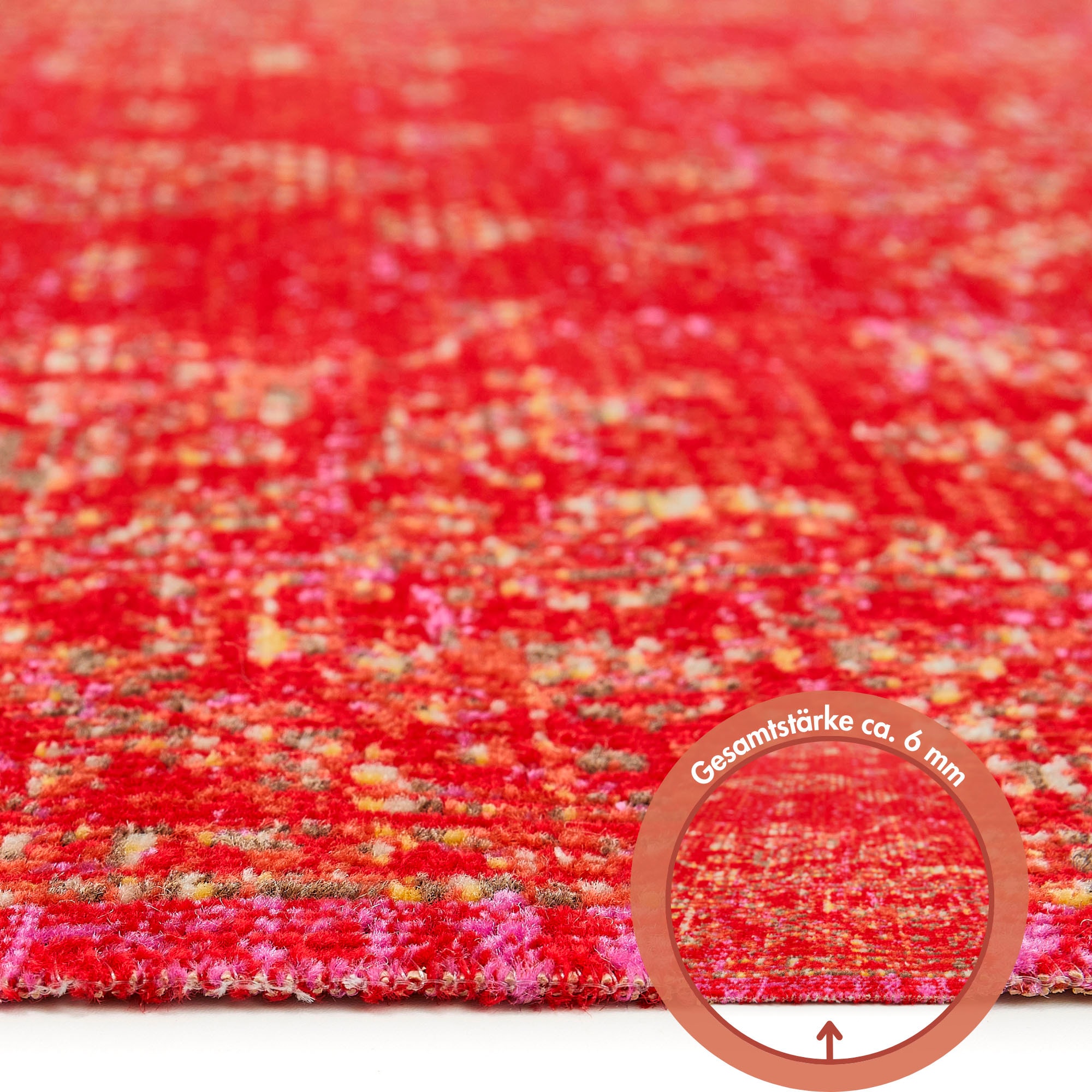 Andiamo Teppich »Colore«, rechteckig, 6 mm Höhe, verschieden Designs, In- und Outdoor geeignet, Wohnzimmer