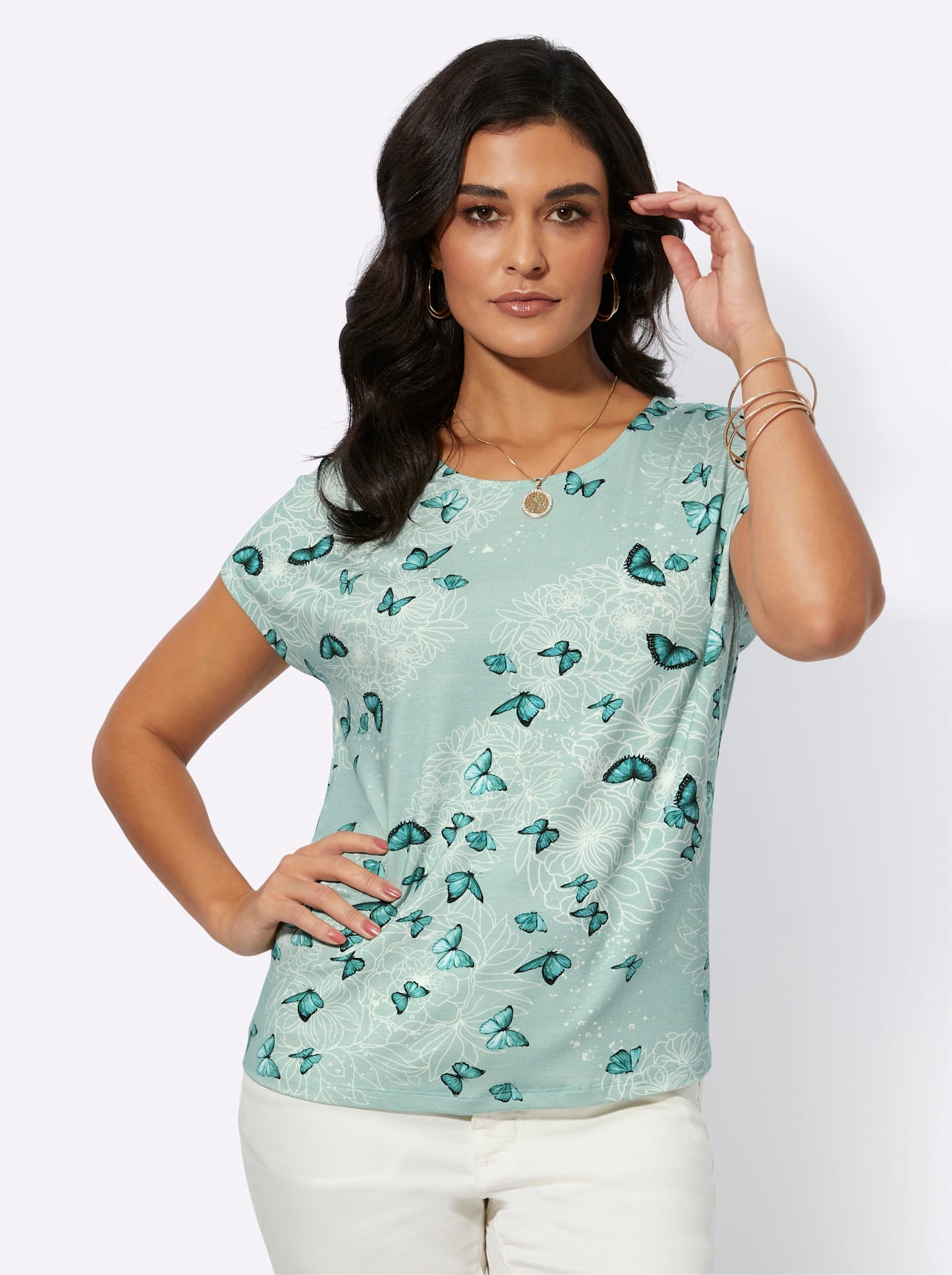 creation L Print-Shirt »Druck-Shirt«, (1 tlg.)