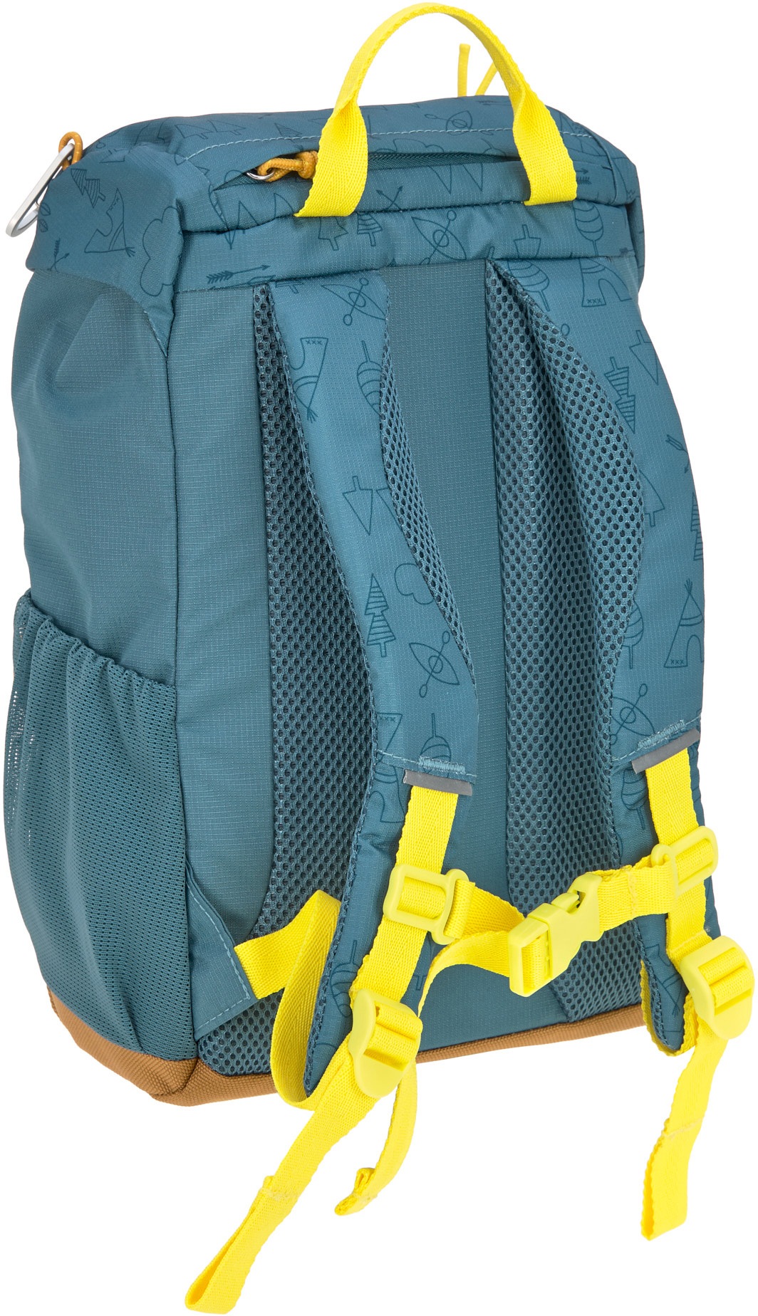 LÄSSIG Kinderrucksack »Adventure, Blue, Mini Backpack«, Reflektoren, inkl. Sitzunterlage; PETA-approved vegan; aus recyceltem Material
