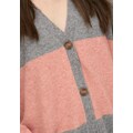 Only Cardigan »ONLLESLY L/S BUTTON CARDIGAN EX KNT«, Colorblock Design