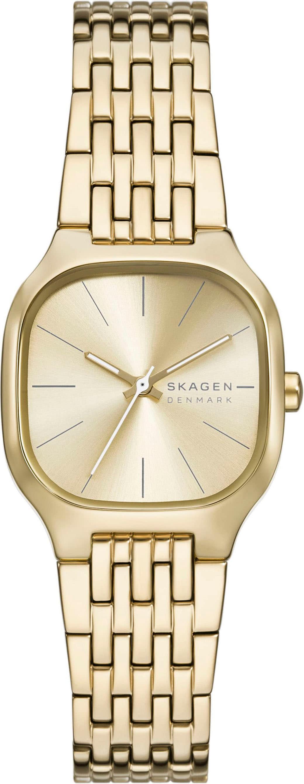 Skagen Quarzuhr »MELLEM LILLE«, Armbanduhr, Damenuhr, Edelstahlarmband, analog