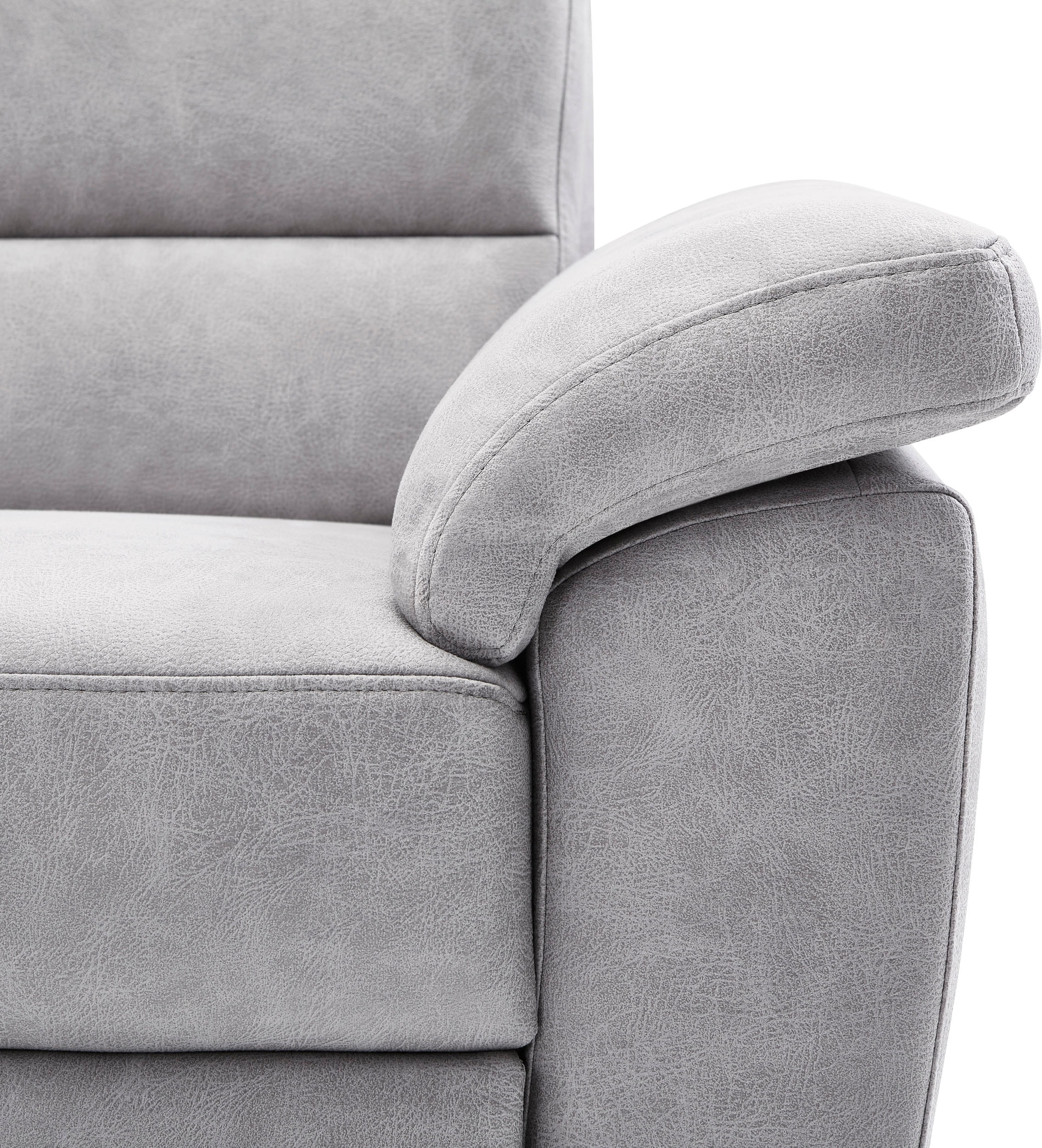 CALIZZA INTERIORS Ecksofa »Onyx L-Form«, Recamiere links oder rechts, wahlweise mit Bettfunktion, Breite 270 cm