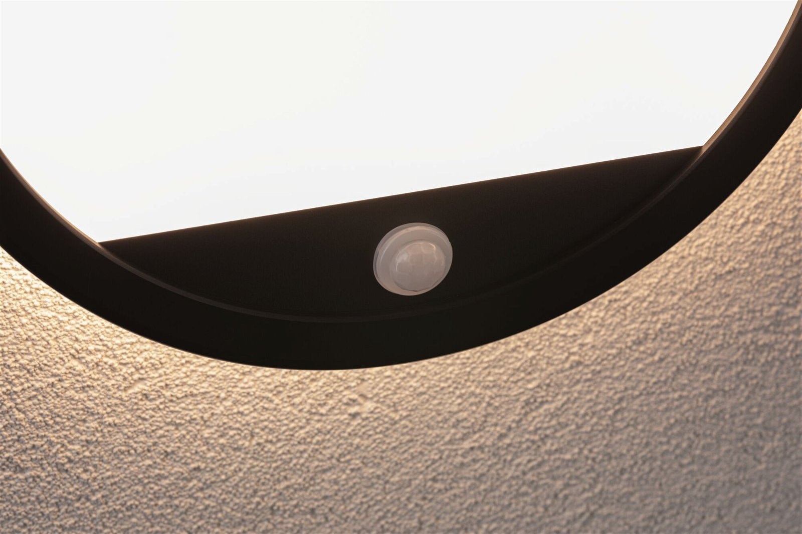 Paulmann LED Außen-Wandleuchte »Außenpanel Lamina IP44 rund 280mm 14W 1150lm 230V Kunststoff«, 1 flammig, Backlight Bewegungsmelder insektenfreundlich tunable warmwhite