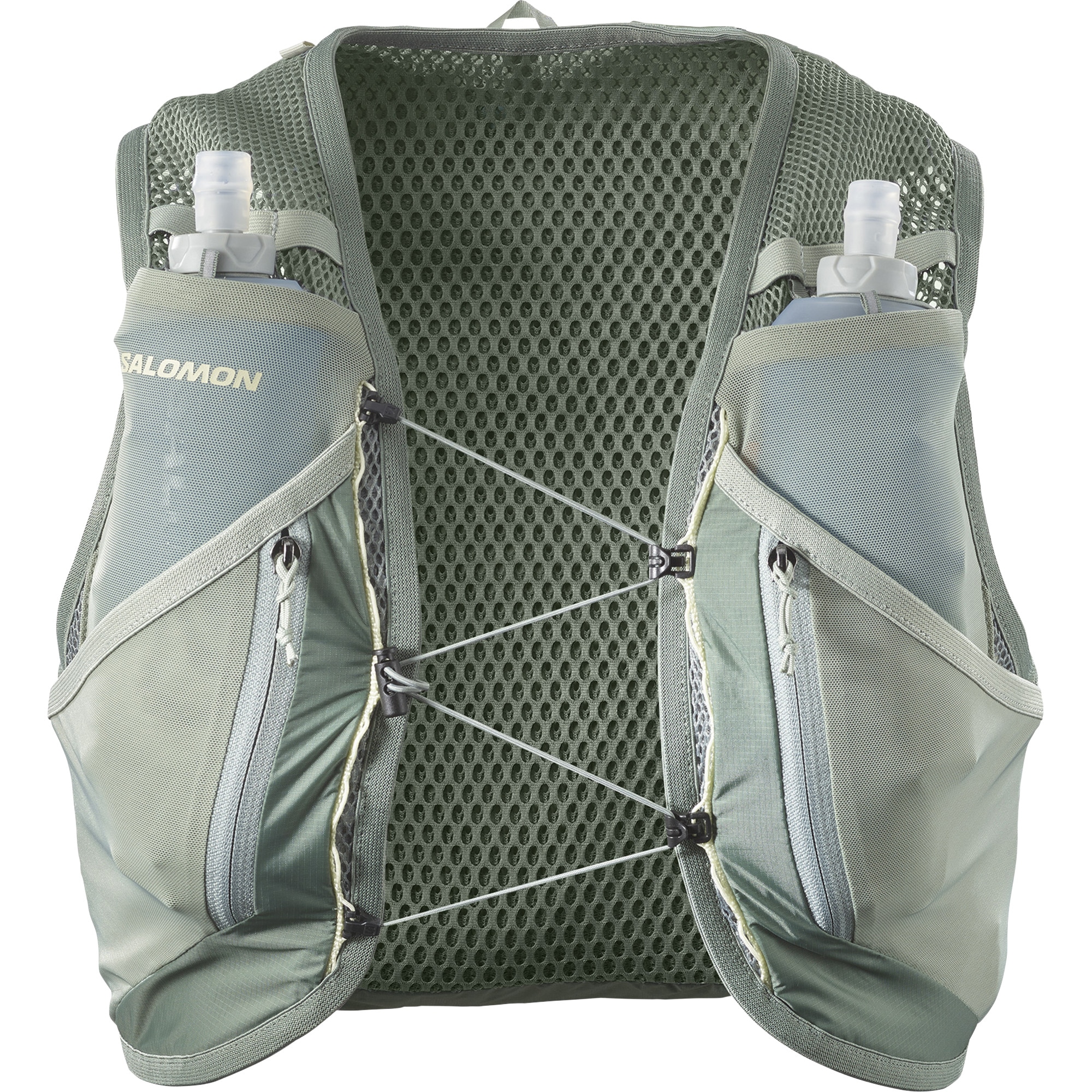 Salomon, Trinkrucksack »ACTIVE SKIN 12« Rucksack / Laufweste Inkl. Soft Flask, grün, Trinkrucksack