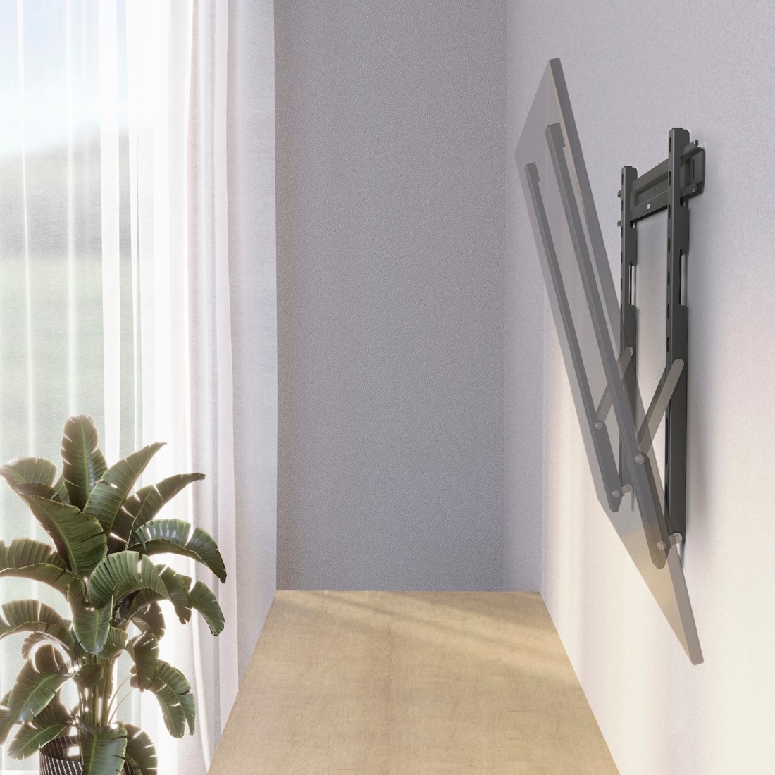 Hama TV-Wandhalterung »Wandhalterung (TILT "Ultraslim" ,37" - 90", VESA 600x400)« bis 229 cm Zoll