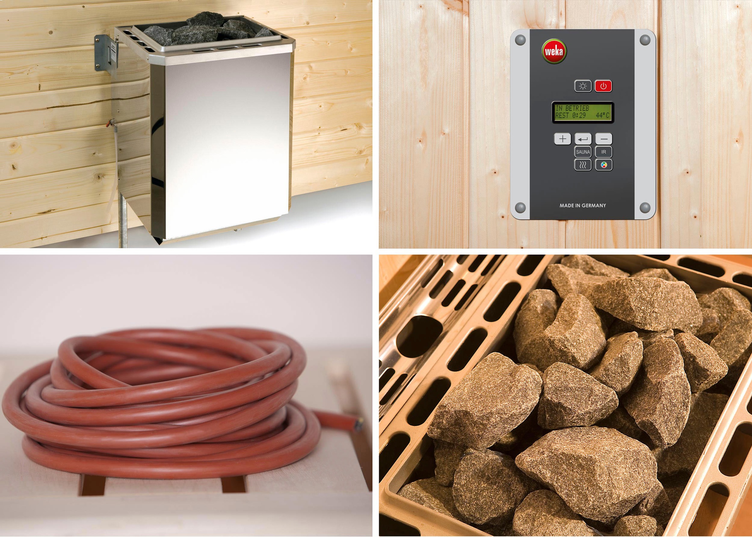 weka Saunahaus »Salo«, 7,5 kW-Ofen mit digitaler Steuerung
