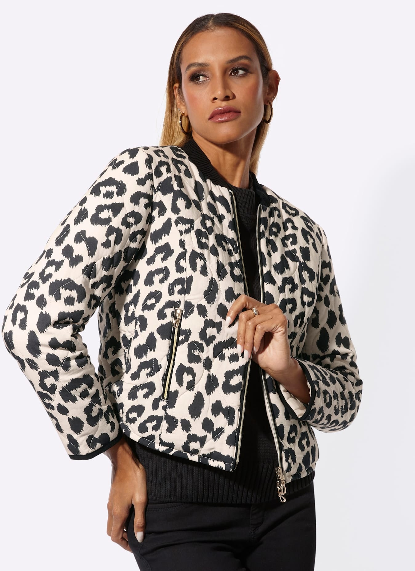 creation L Langjacke ohne Kapuze