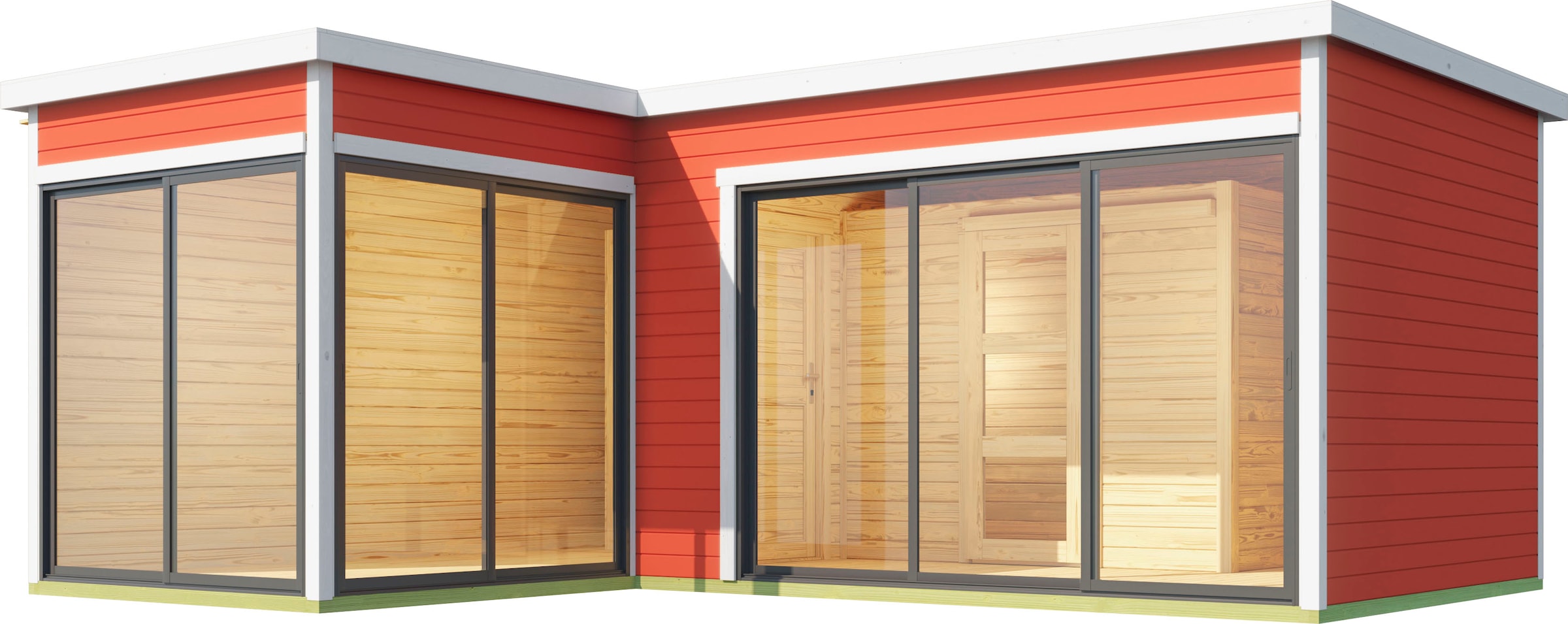 LASITA MAJA Gartenhaus »DOMEO«, (Set, inkl. Fussbodenbretter zum verlegen)
