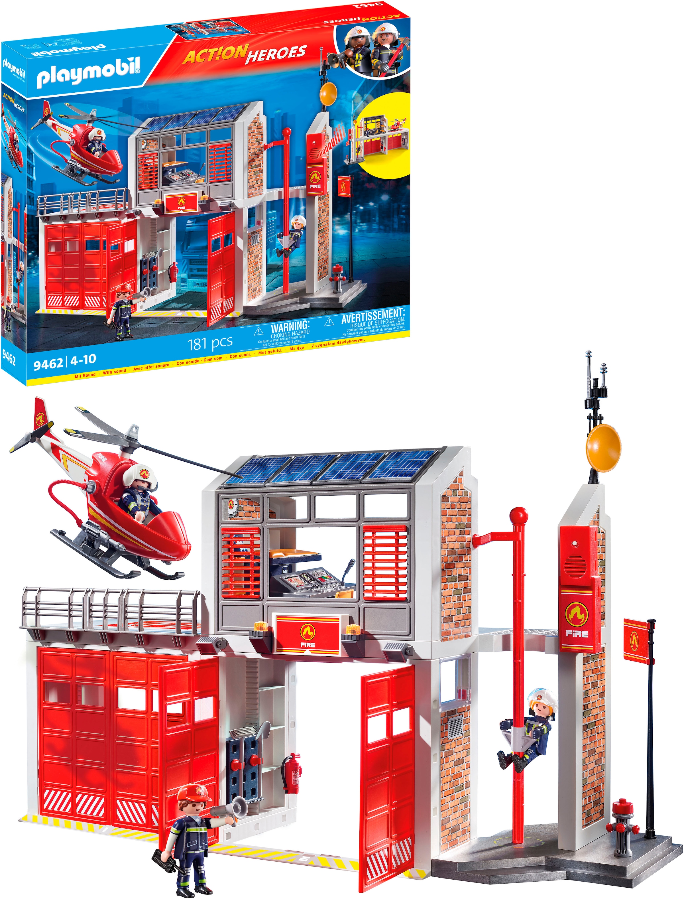 Playmobil® Konstruktions-Spielset »Große Feuerwache (9462), My Action Heroes« Made in Germany