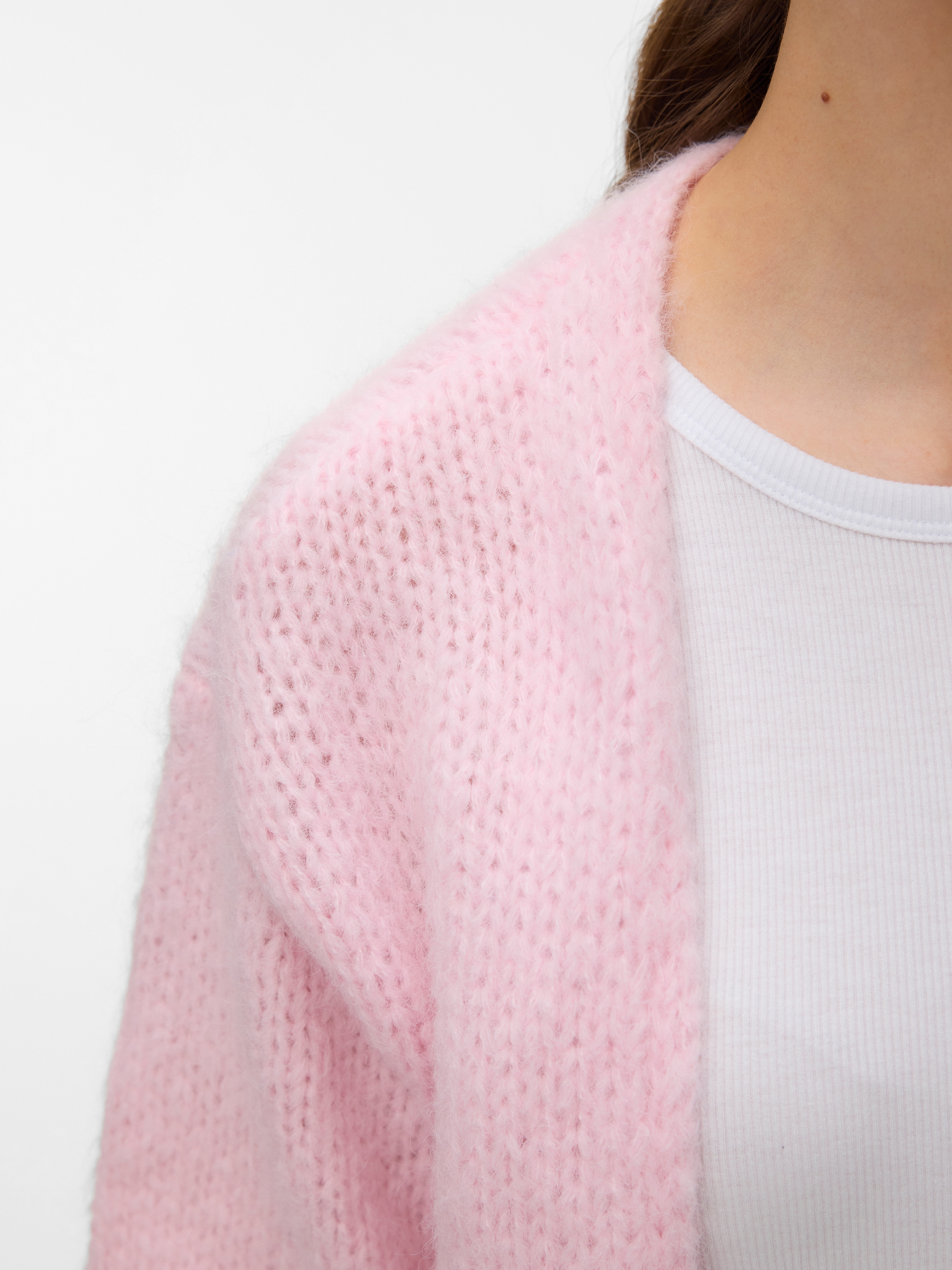Vero Moda Strickjacke »VMMAYBE 2/4 OPEN CARDIGAN NOOS« Kunstfaser