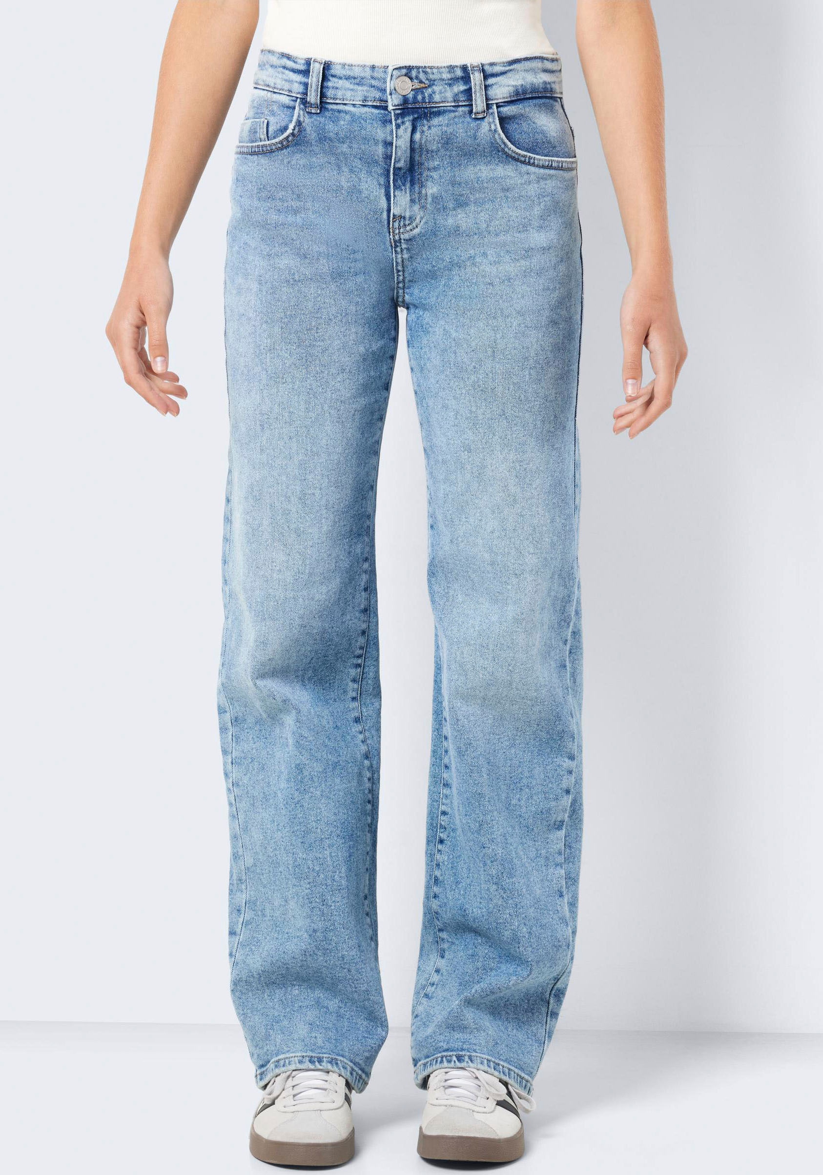 Straight-Jeans »NMYOLANDA NW WIDE JEANS AZ236LB NOOS«