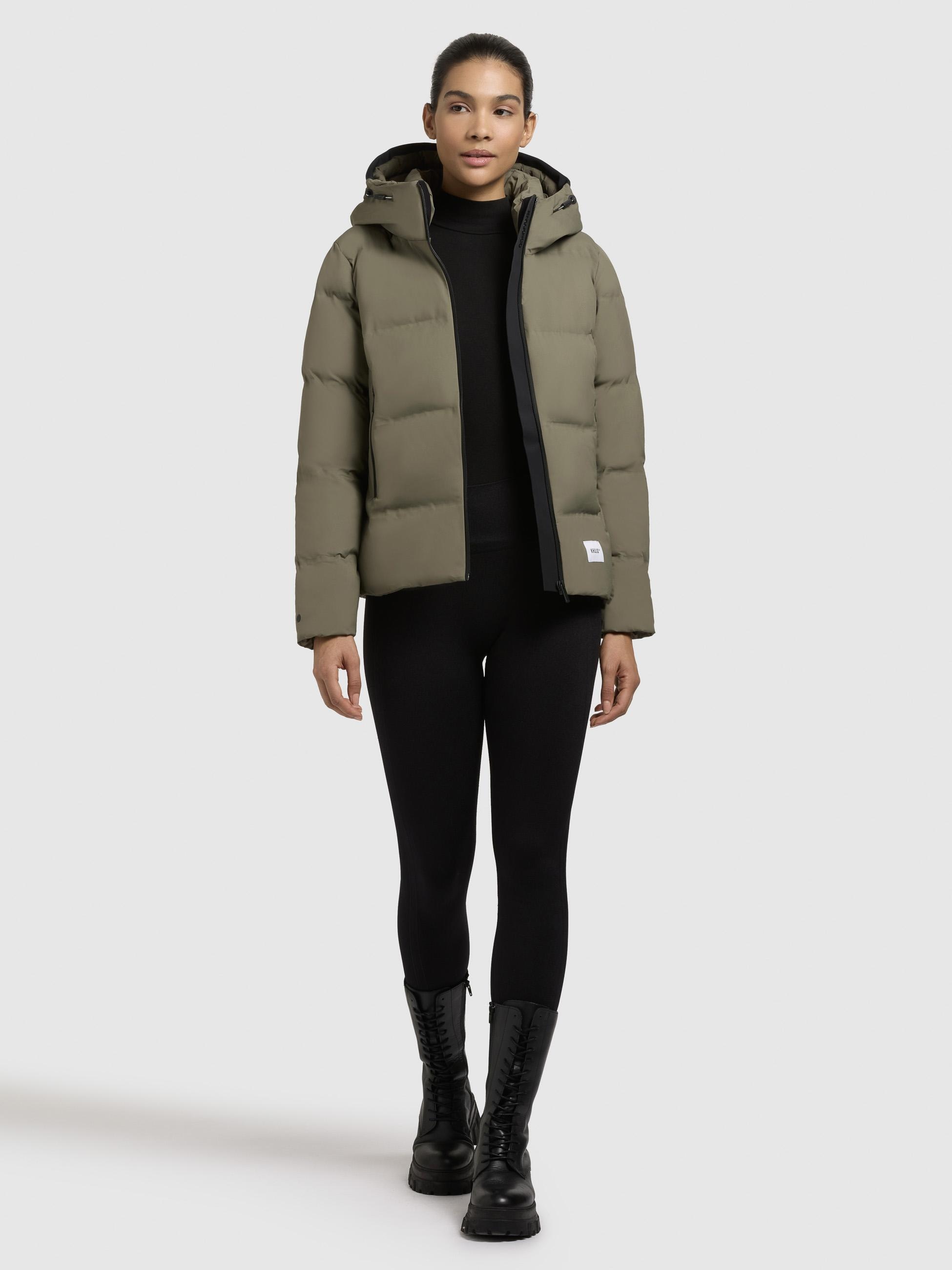 khujo Winterjacke »Winterjacke Liev«, mit Kapuze, Warme Damen Winter Steppjacke