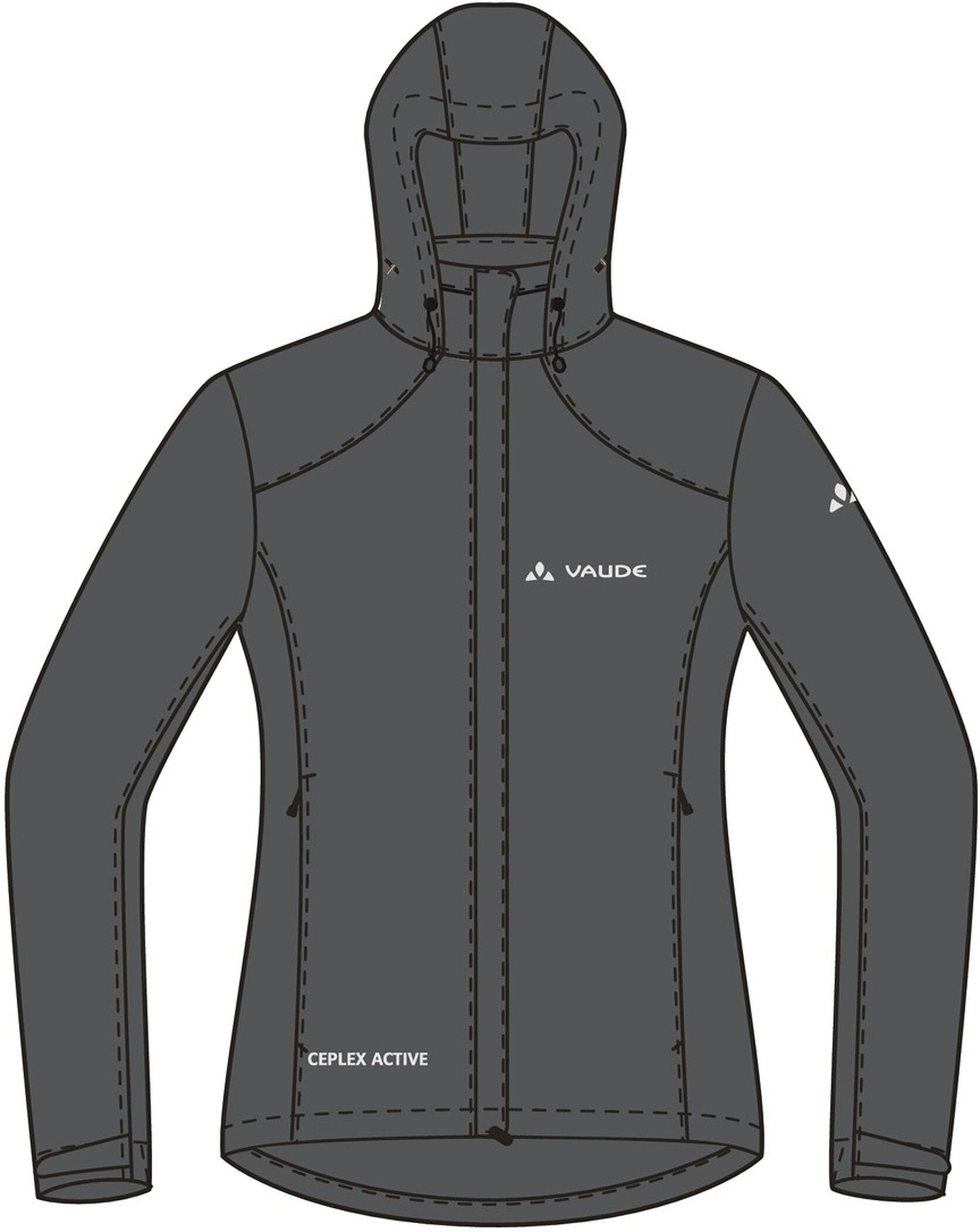 VAUDE Fahrradjacke »ESCAPE«, mit Kapuze