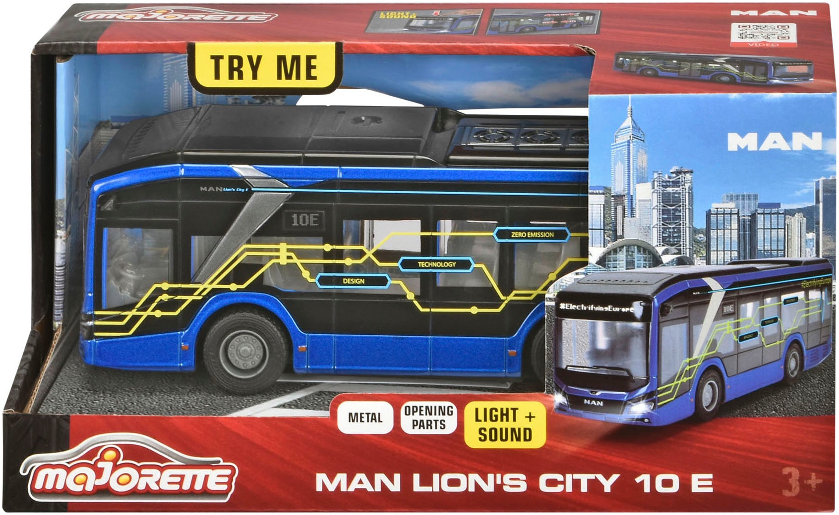 majORETTE Spielzeug-Bus »MAN Lion's City 10 E Bus«, mit Licht und Sound