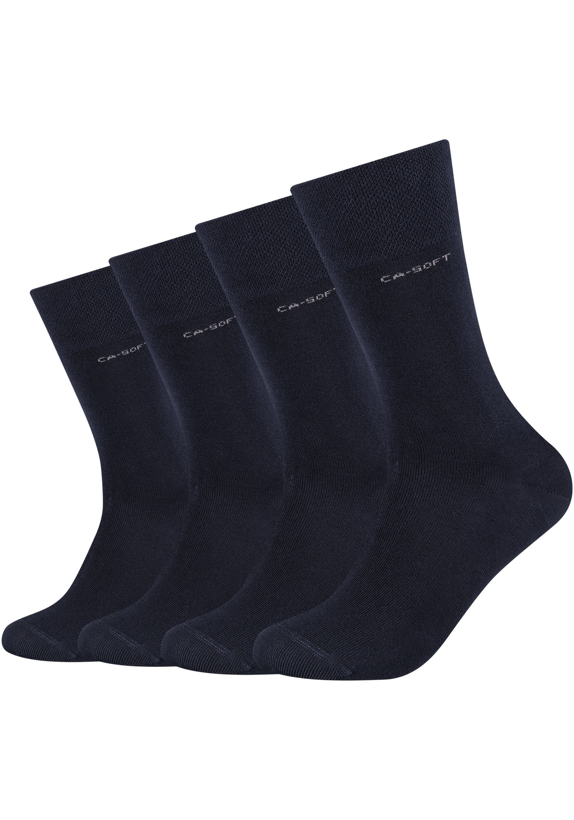 Camano Langsocken »ca-soft«, (4 Paar), Verstärkte Ferse und Spize