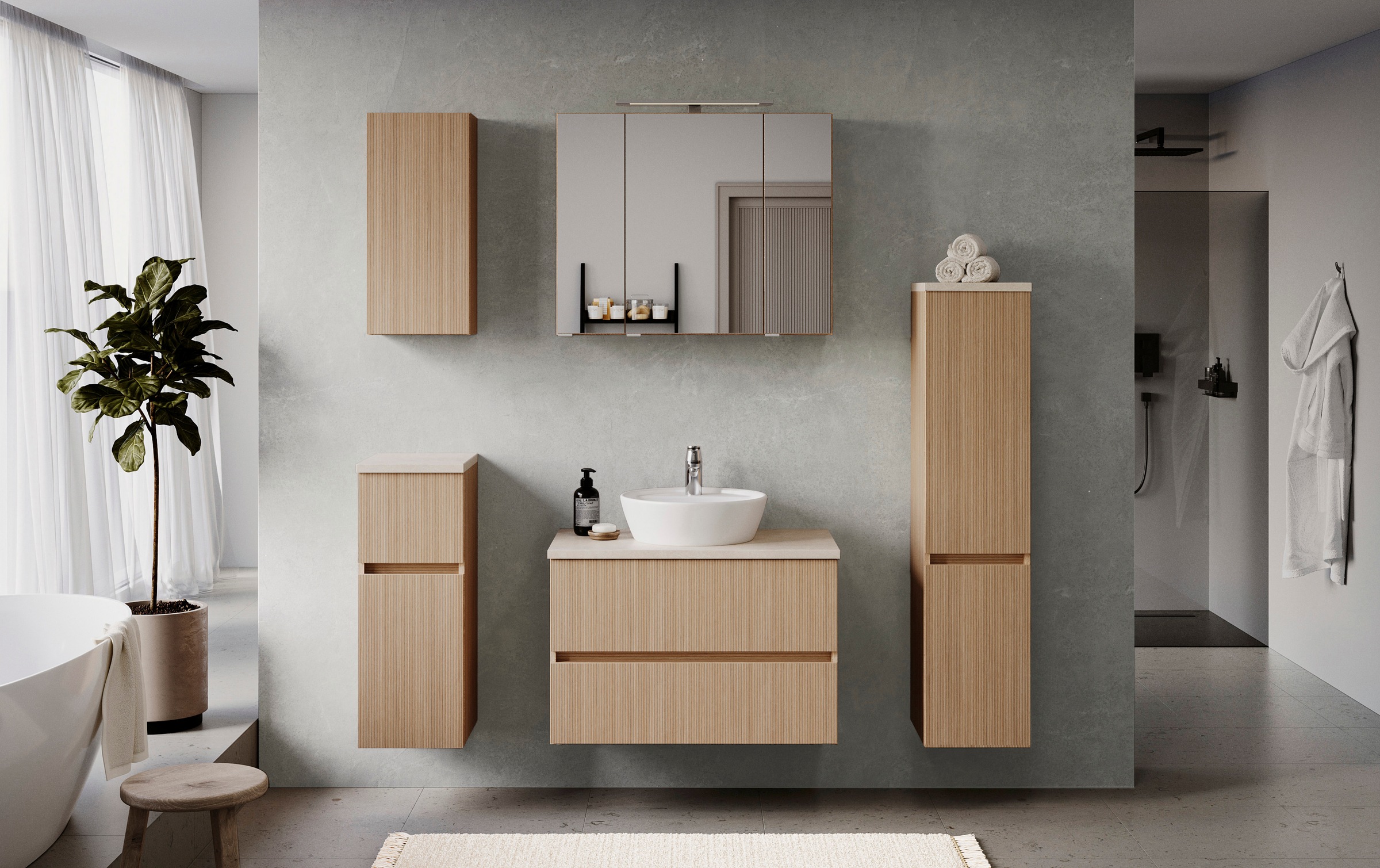welltime Spiegelschrank »Eixo«