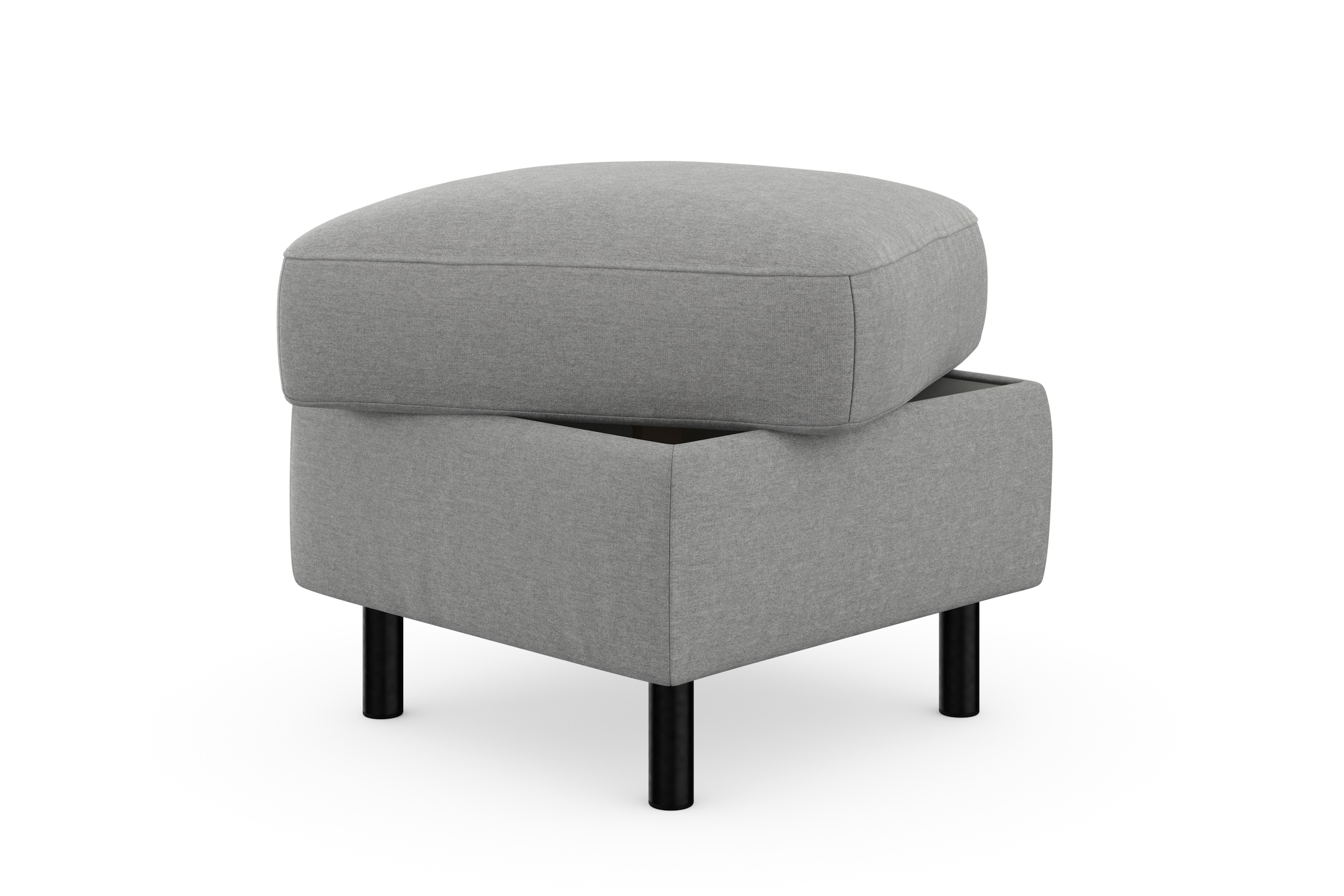 sit&more Stauraumhocker »Sinatra«, Sitzfläche ist abnehmbar, mattschwarze Metallfüße