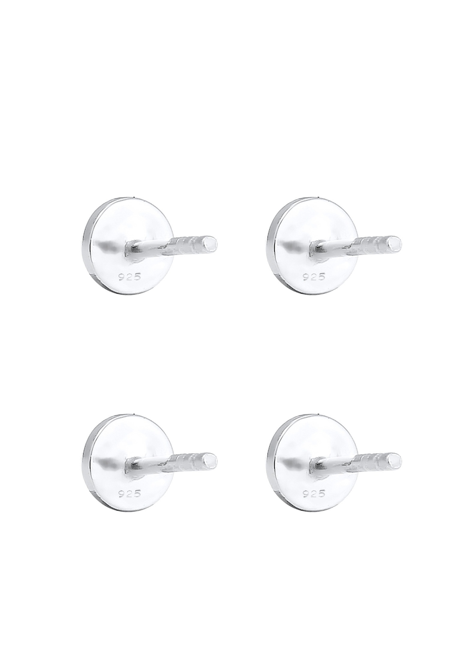 Elli Ohrstecker-Set »Ohrringe Set Geo Ohrstecker Gehämmert 925 Silber«