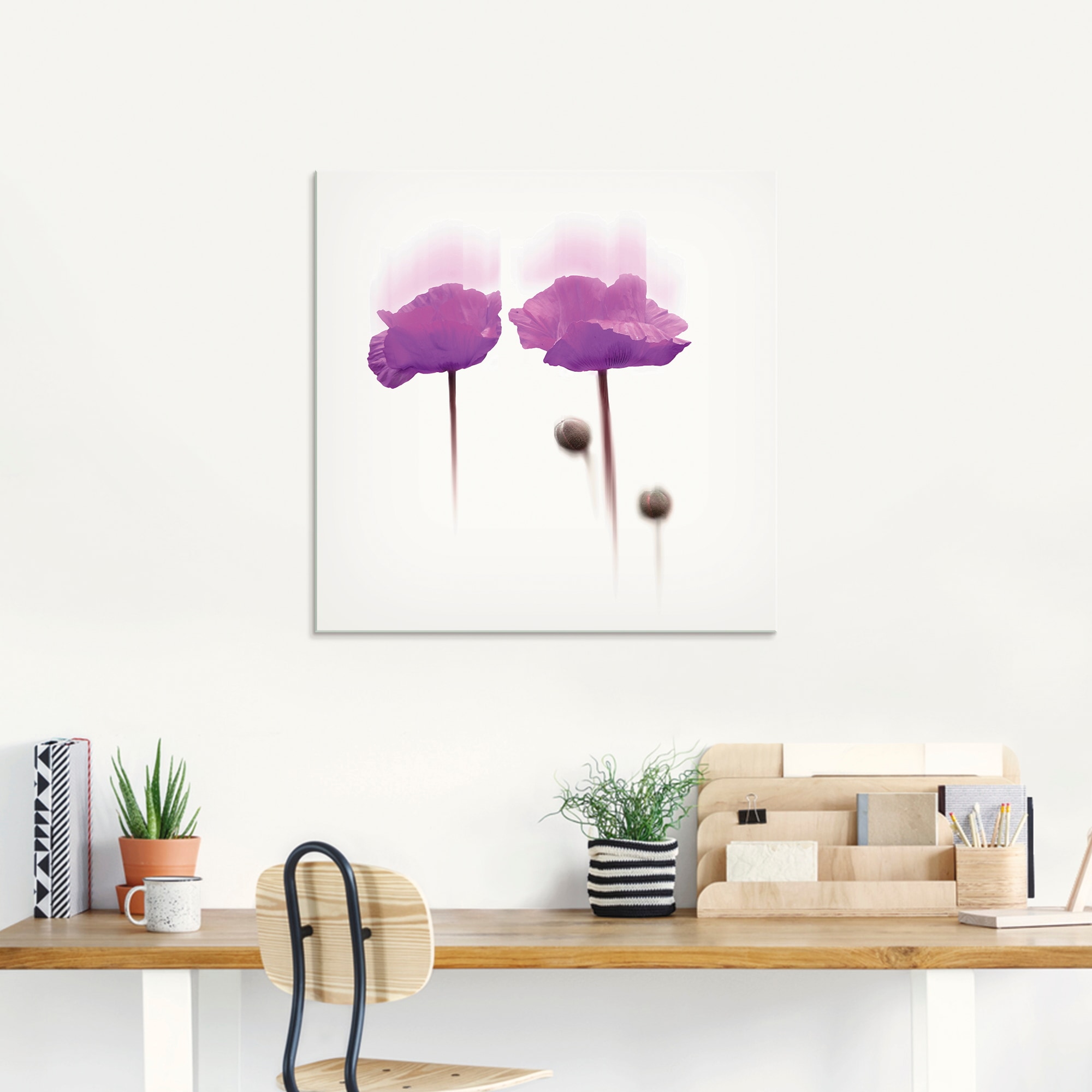 Artland Glasbild »Blüte abstrakt I«, Blumen, (1 St.), in verschiedenen Größen