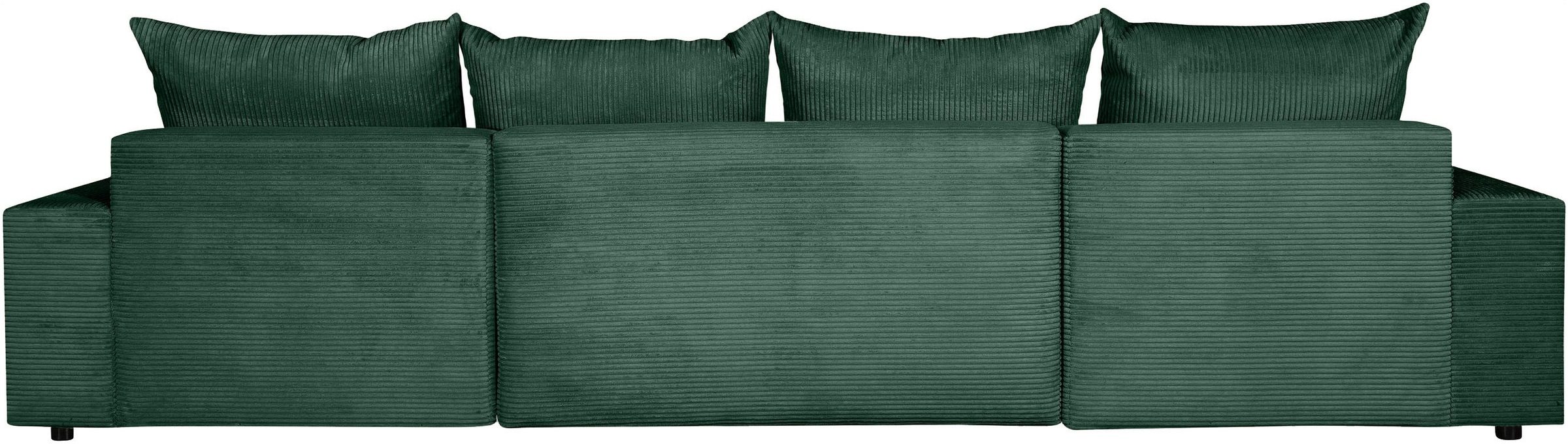 OTTO home Wohnlandschaft »Jessy U-Form, B: 313 cm, in Cord & weiteren Bezügen« Schlaffunktion, Bettkasten, Tonnentaschenfederkern-Polsterung