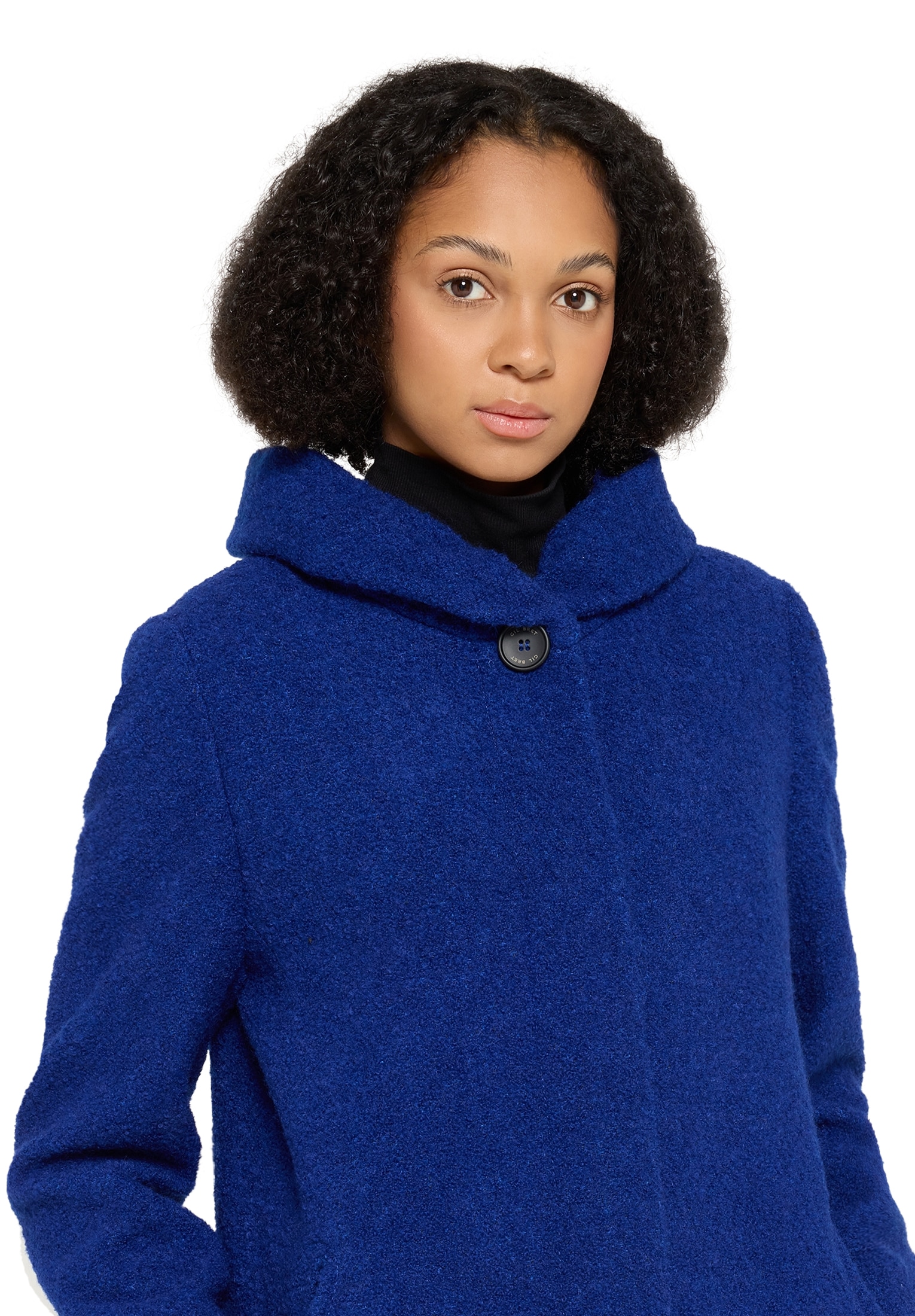 Gil Bret Wolljacke, ohne Kapuze, mit extra hohem Kragen