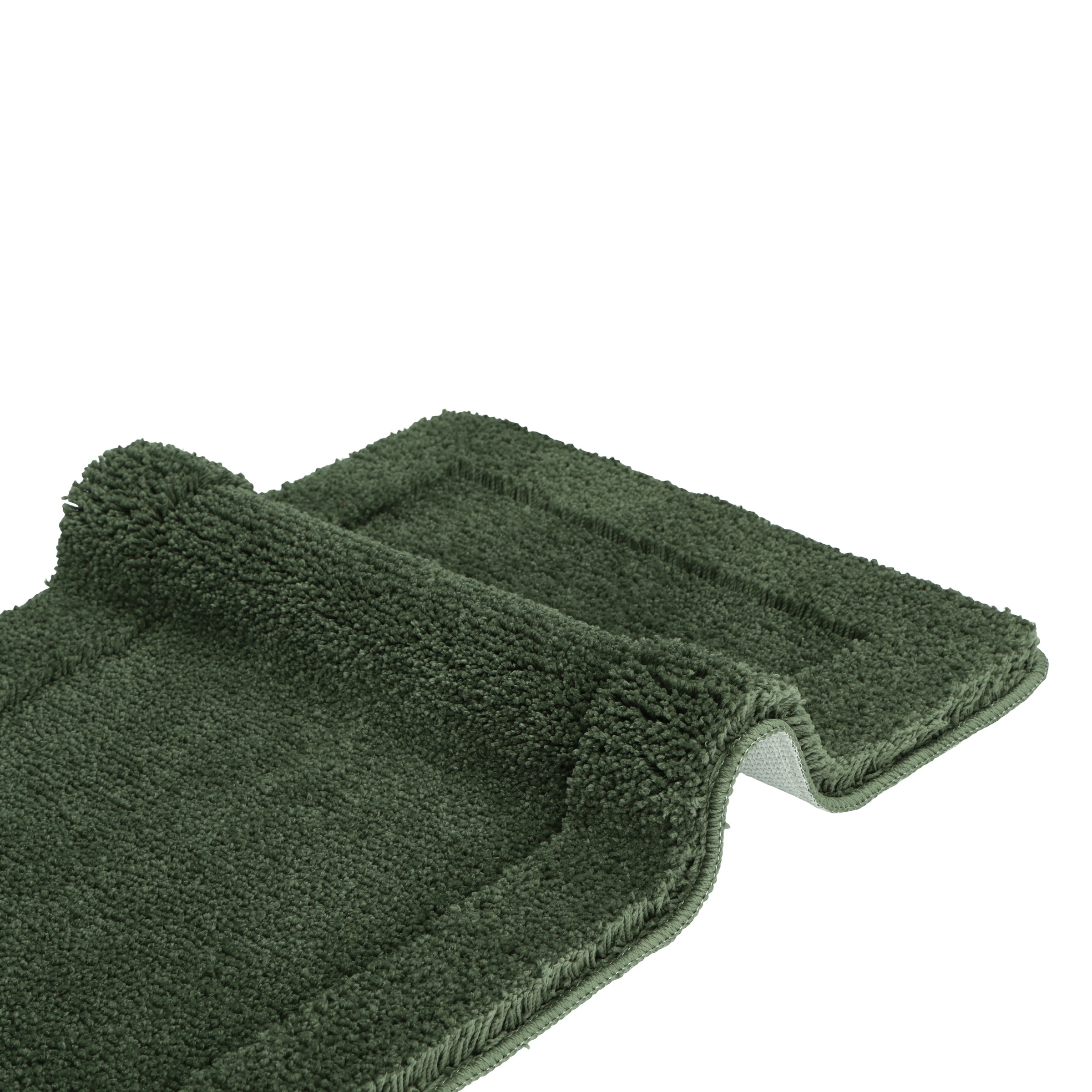 OTTO home Badematte »Sanremo mit Rahmen, Badvorleger, Badezimmer, sehr weich, Hoch-Tief« Höhe 25 mm rutschhemmend beschichtet fußbodenheizungsgeeignet | schnell trocknend Badteppich, unifarben, rechteckig und als 3-tlg. Set erhältlich