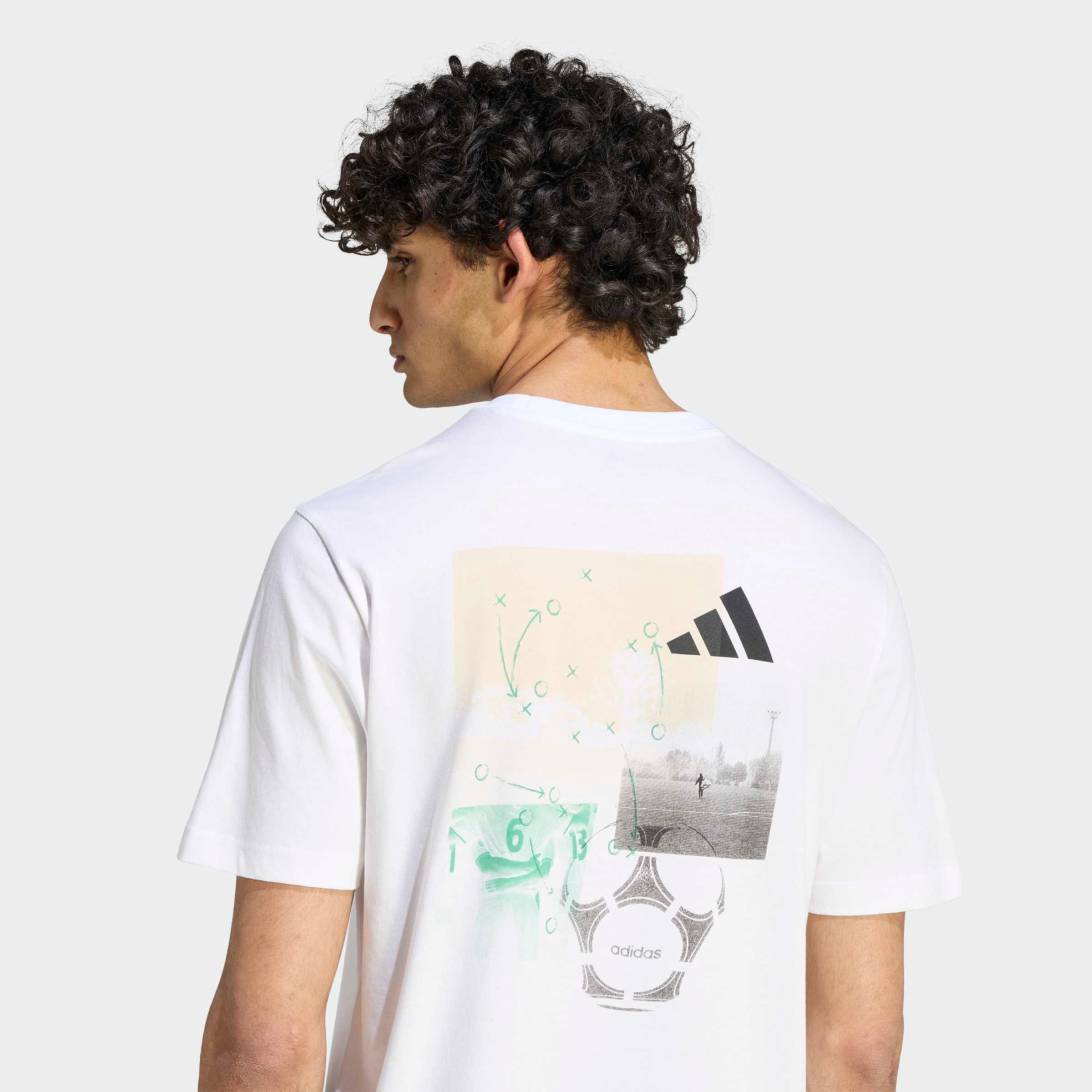 adidas Sportswear T-Shirt »MEMORIES OF SPORT GRAFIK« mit normaler Länge, sportlicher Stil, ohne Verschluss, aus Baumwolle