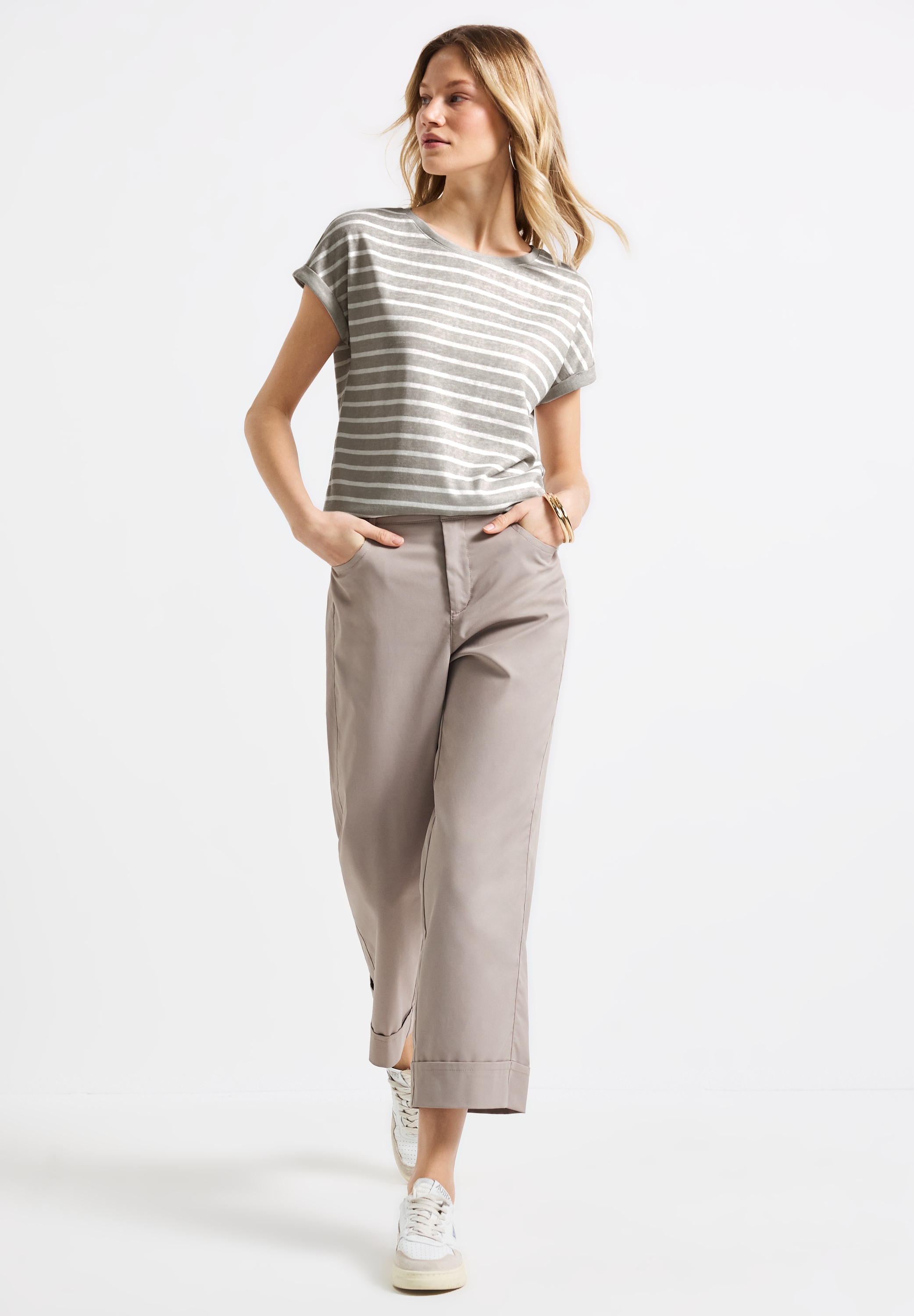 STREET ONE Shirttop, mit Streifenmuster