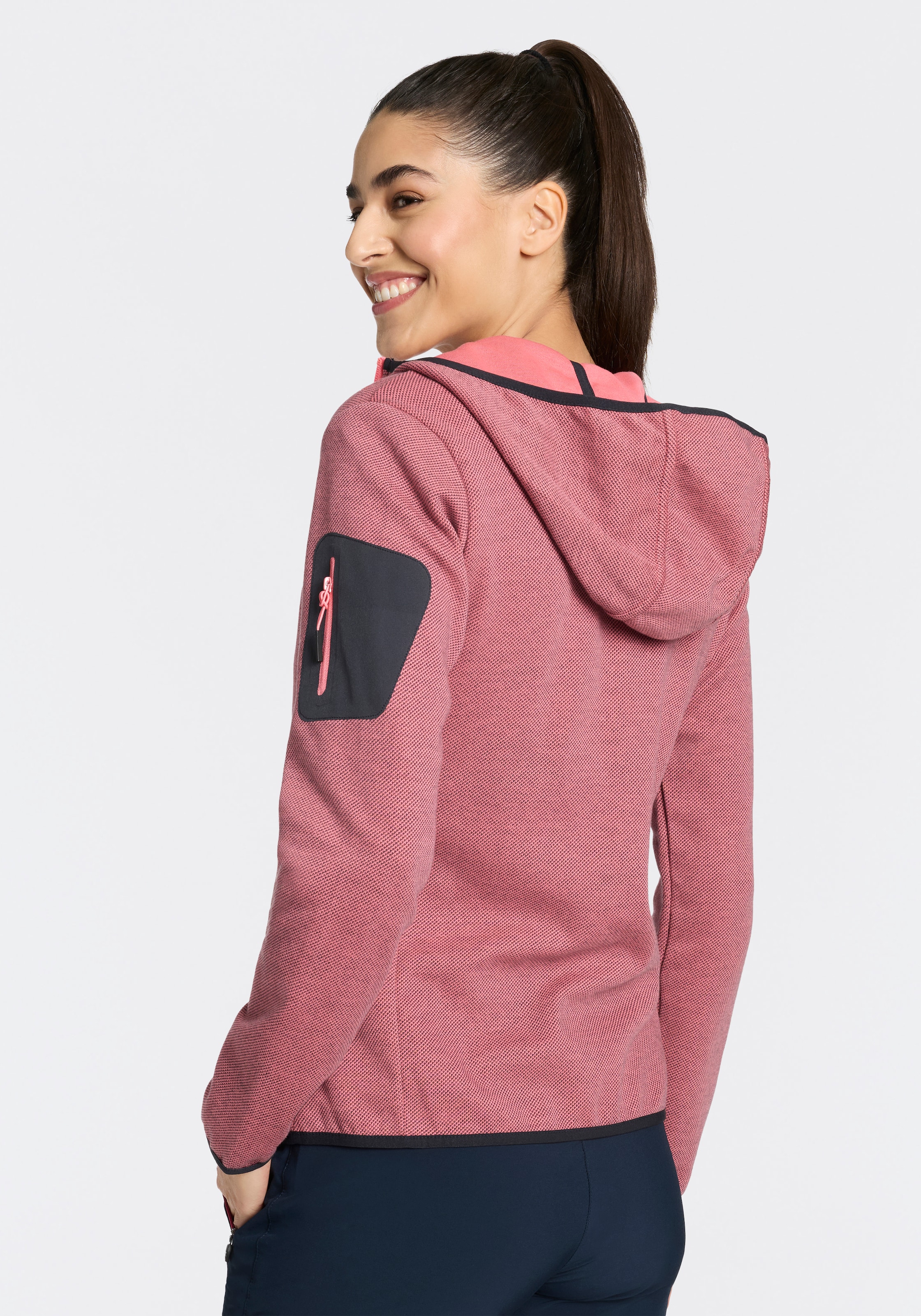 CMP Strickfleecejacke aus Polyester und Baumwolle, erhältlich in den Größen 34 bis 50