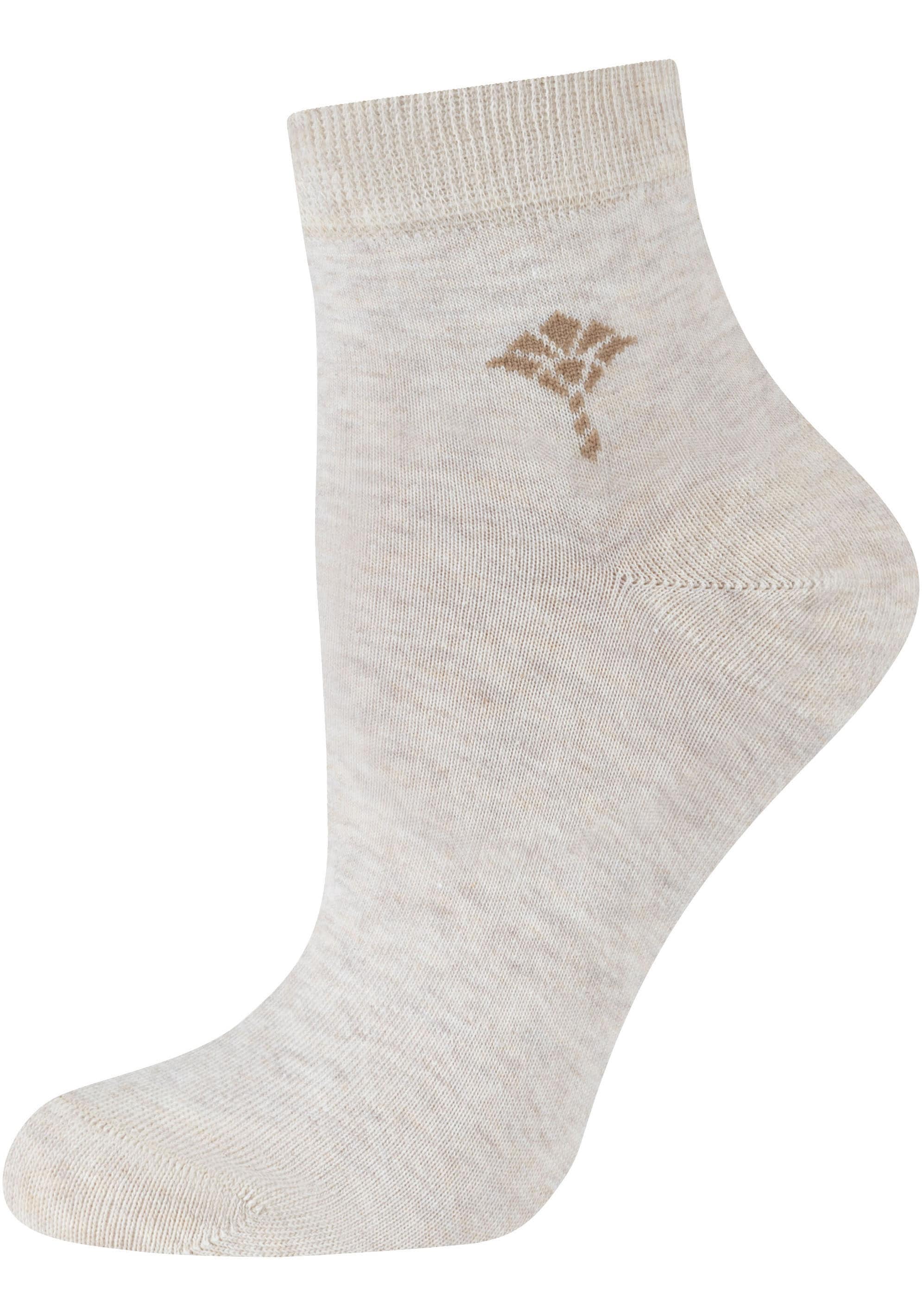 JOOP! Kurzsocken »for your daily glam«, (4 Paar), mit weichem Fußbett