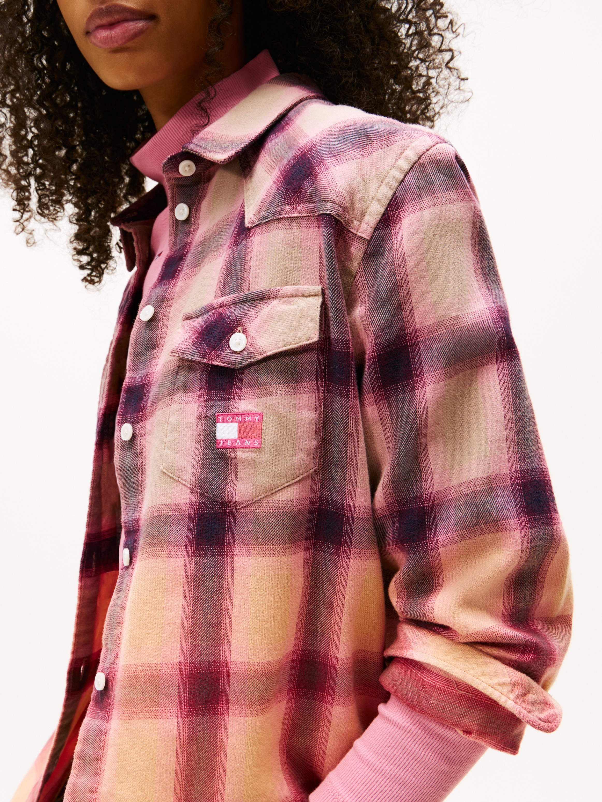 Tommy Jeans Flanellbluse »TJW RLX FLANNEL SHIRT« aus weicher Flanell Qualität