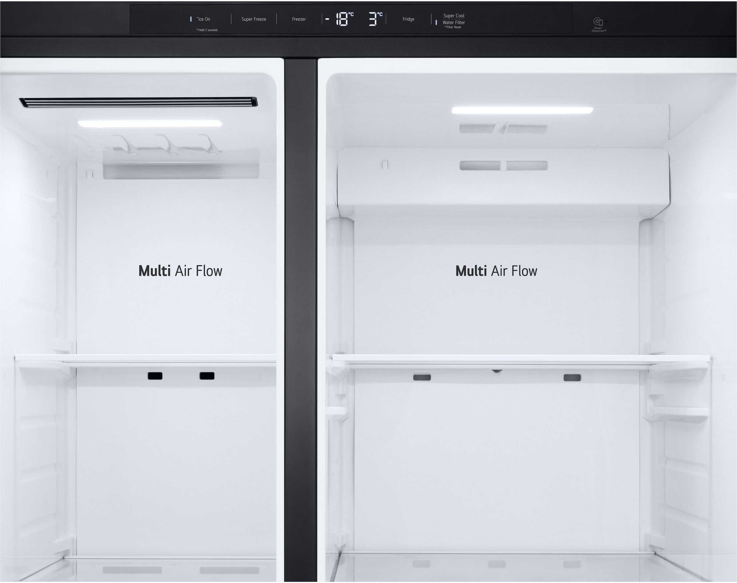 LG Side-by-Side »GSLC40EPPE« 179 cm hoch 91,3 cm breit Total No Frost, LINEARCooling, Multi-Airflow, mit Festwasseranschluss