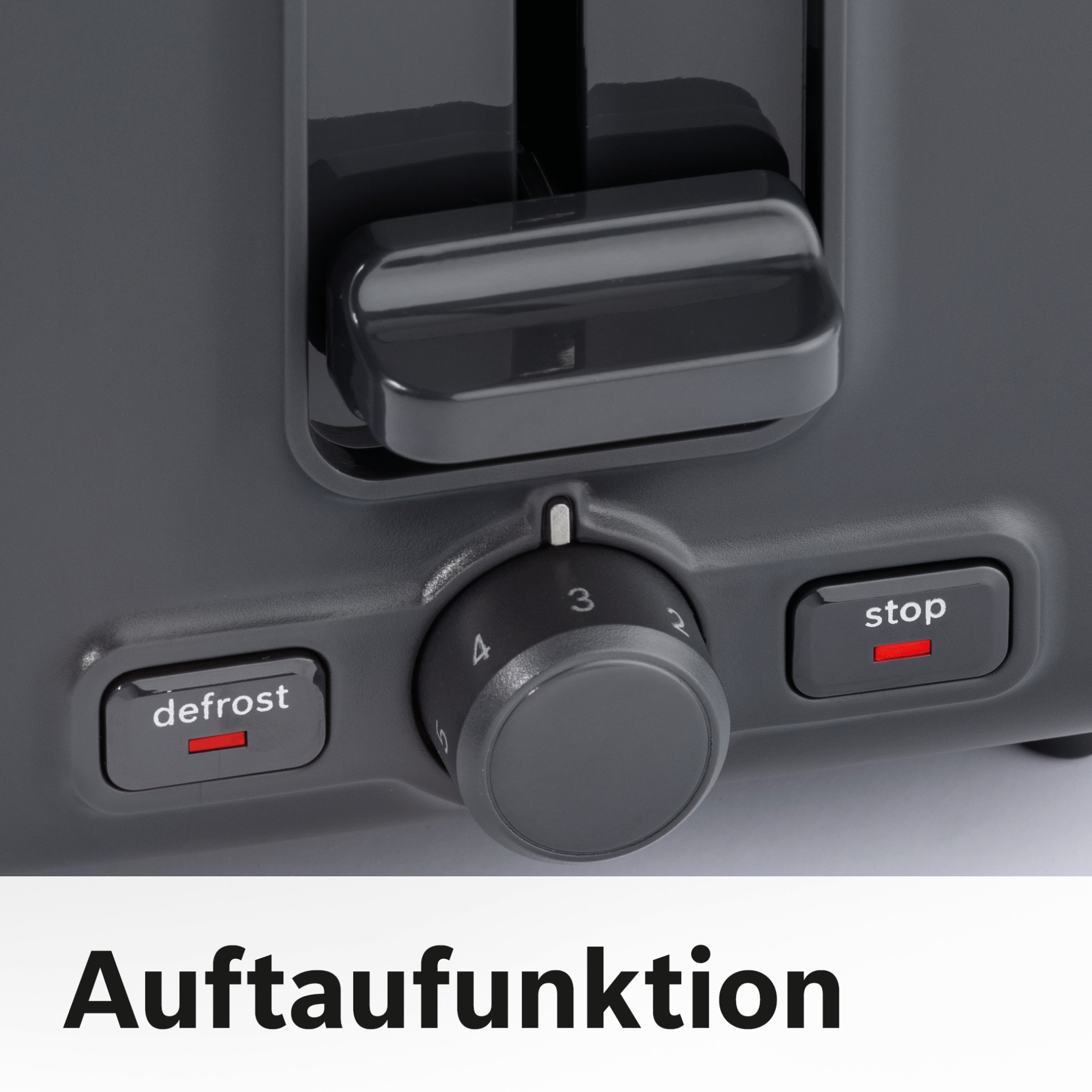 BOSCH Toaster »DesignLine TAT3P424DE, Integrierter Edelstahl-Brötchenaufsatz« 2 kurze Schlitze 820 W Abschaltautomatik, Auftaufunktion, Liftfunktion, Breit, rot