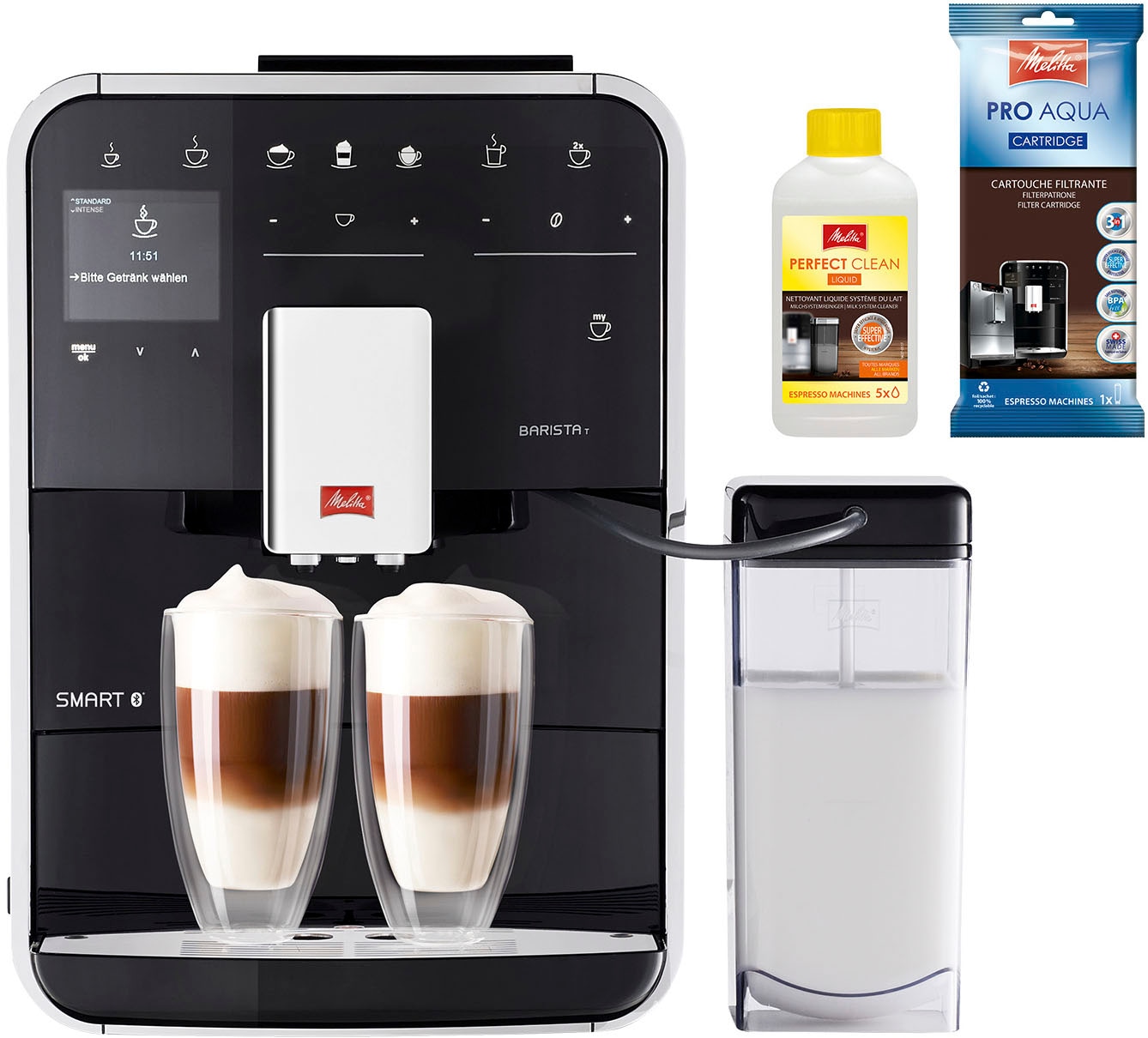 Kaffeevollautomat »Barista T Smart® F 83/0-102, schwarz«, 4 Benutzerprofile&18...