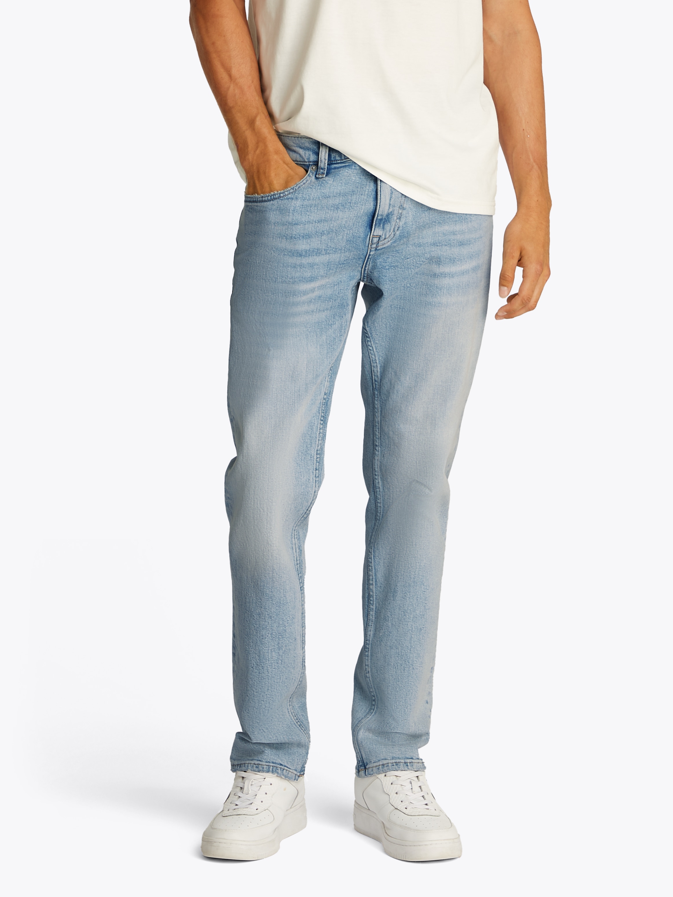 Tommy Jeans Slim-fit-Jeans »Scanton Slim Denim«, Mit Gürtelschlaufen