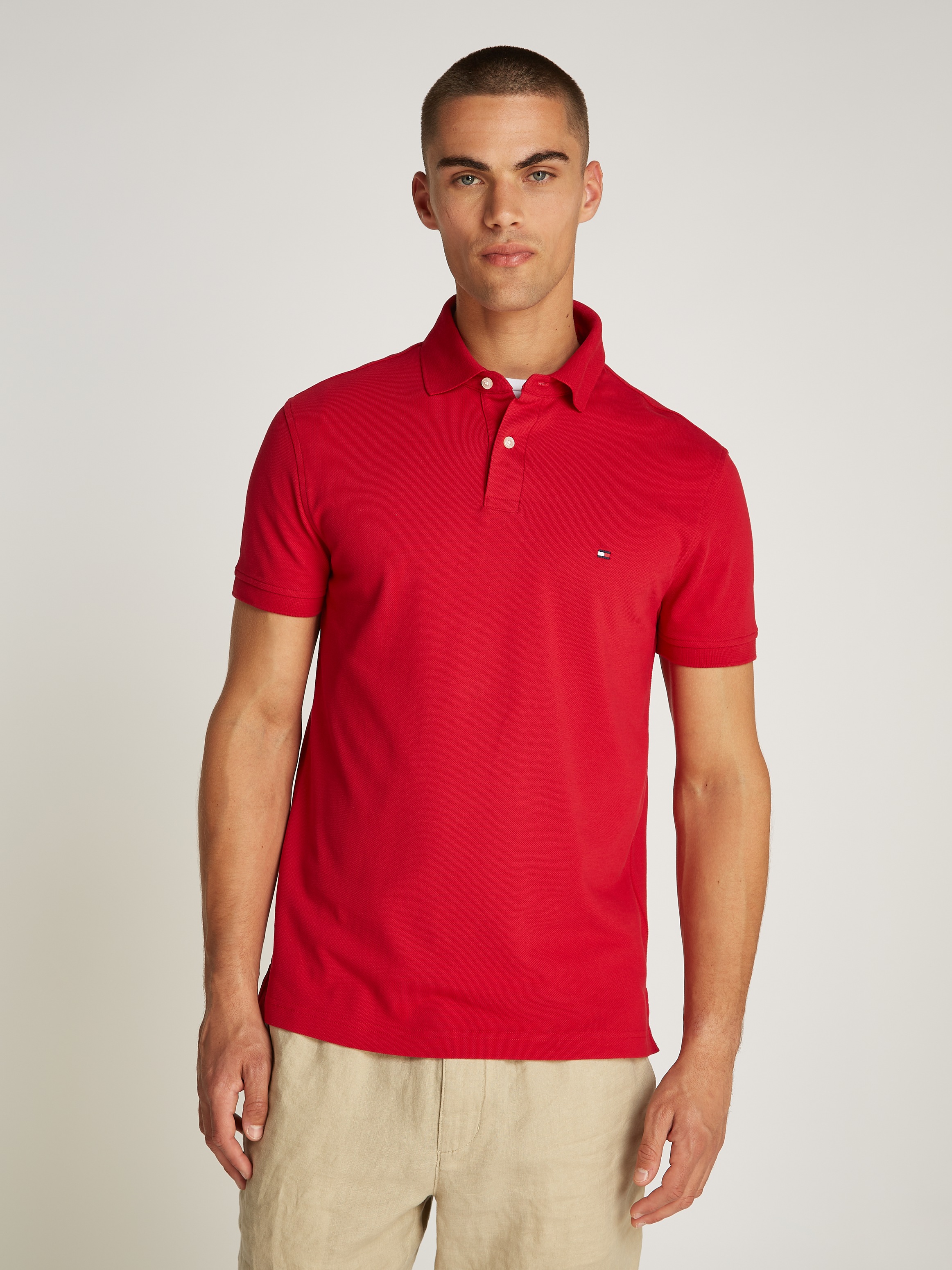 Tommy Hilfiger Poloshirt »1985 SLIM POLO«, hochwertige Baumwoll-Piqué-Qualität