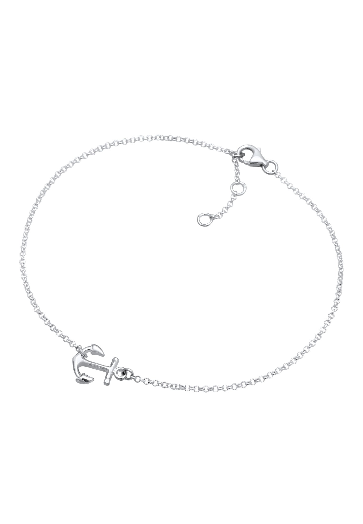 Elli Fußkette »Fußschmuck Anker Symbol Maritim 925 Silber«