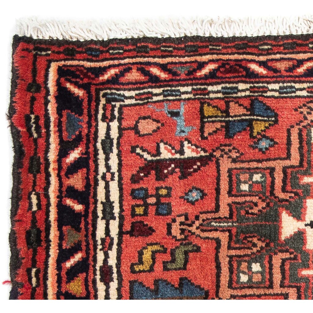 morgenland Orientteppich »Perser - Nomadic - 100 x 67 cm - dunkelrot«, rechteckig, Wohnzimmer, Handgeknüpft, Einzelstück mit Zertifikat