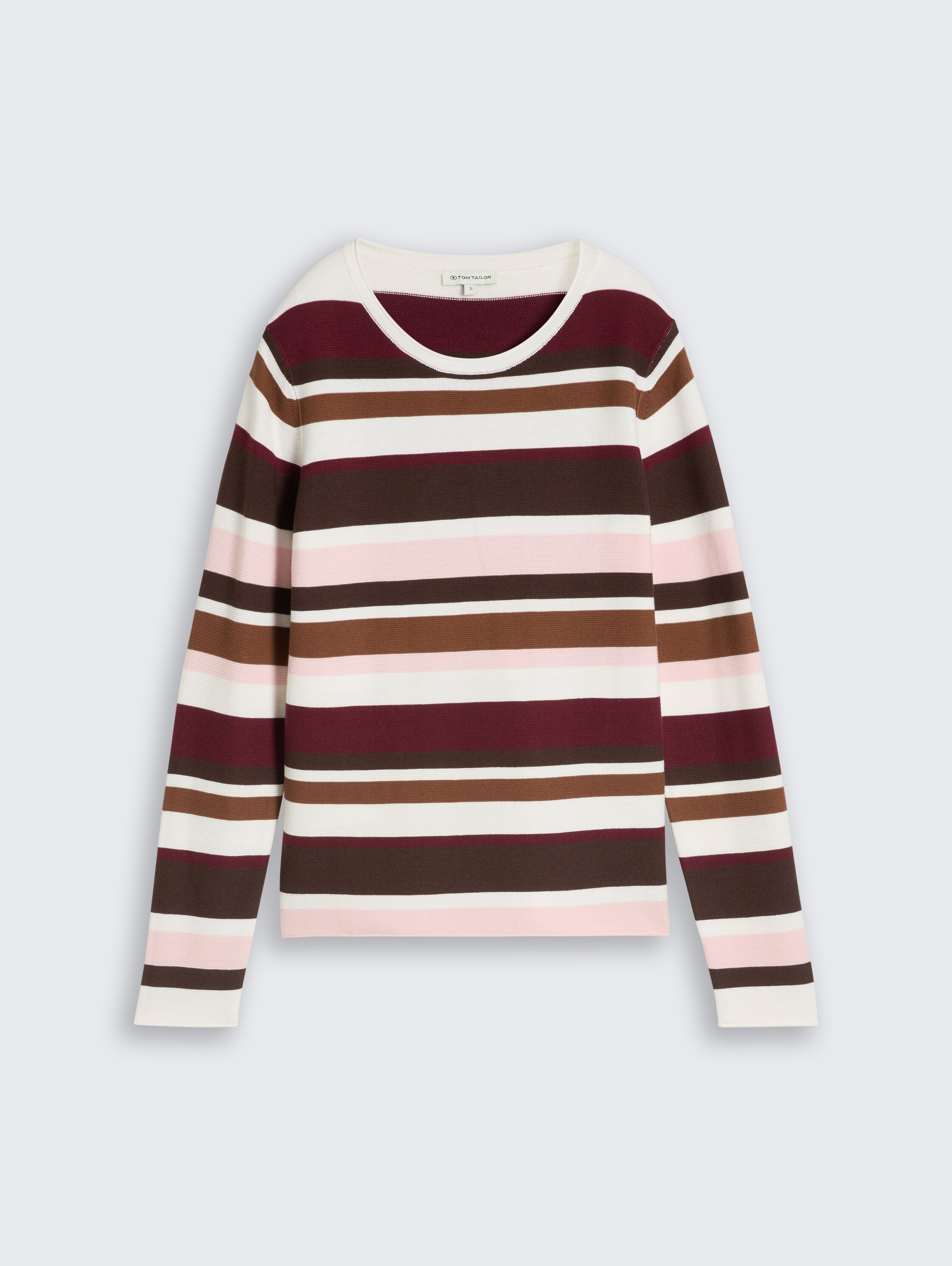 TOM TAILOR Strickpullover »Regular« mit Rundhals und Rollkanten