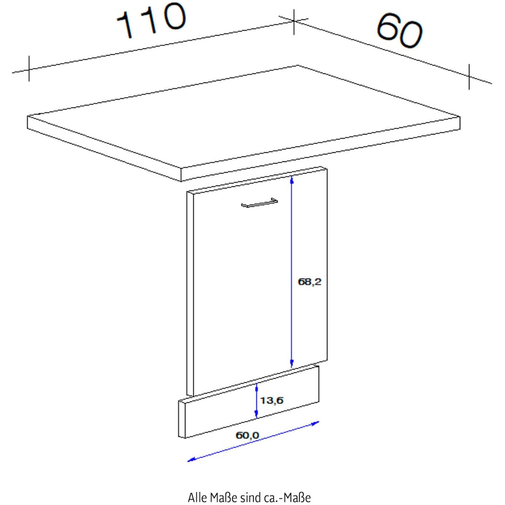 Flex-Well Frontblende »Lucca«, (B x H x T) 110 x 85 x 60 cm