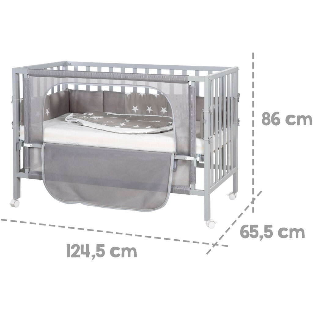 roba® Babybett »Room Bed, safe asleep®, Little Stars«, (4 tlg.)