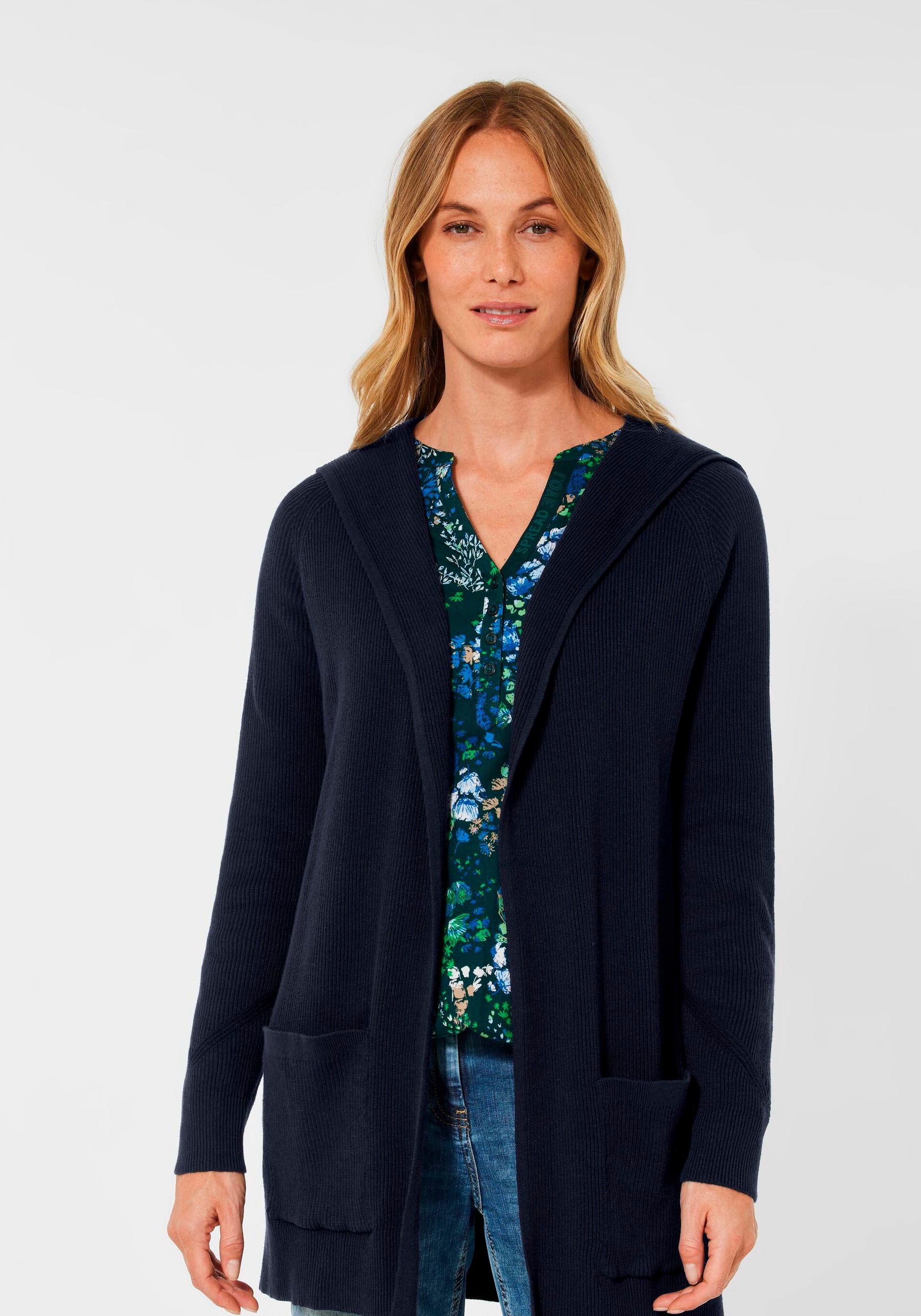 Cecil Kapuzenstrickjacke mit Kapuze